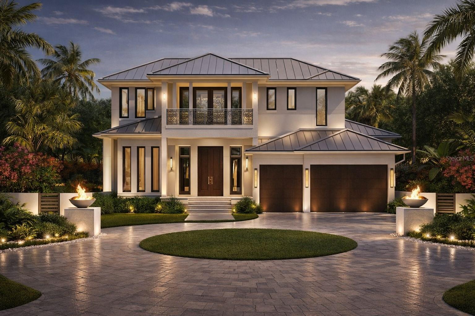 One or more photo(s) has been virtually staged. Under Construction. Welcome to a rare opportunity on iconic Bird Key—an exquisite, Fortified Gold Standard residence masterfully crafted by Dynan Construction, Sarasota’s premier luxury builder. This architectural masterpiece seamlessly blends elevated coastal design with structural integrity, refined interiors, and resort-level amenities across 5,287 sq. ft. of sprawling interior living space. From the moment you enter, every detail speaks of thoughtful craftsmanship and timeless luxury. A private elevator offers effortless access to all levels, while an impressive glass-enclosed wine room serves as a sculptural centerpiece—perfect for showcasing your collection. Step outside to your private resort—an extraordinary resort-style pool and grotto spa designed to extend your interior living experience into a true outdoor sanctuary. The custom pool features oversized sun-shelf, cascading water features, ambient LED lighting, and integrated seating areas, all crafted to mirror the luxury of a five-star coastal retreat. Tucked beneath natural stone formations, the grotto spa offers a sheltered, tranquil escape with spa jets, mood lighting, and a cave-like ambiance that elevates relaxation to an art form. The home’s open-concept floor plan flows with intentionality, allowing natural light to fill each room while preserving privacy and warmth. Expansive living and dining spaces overlook lushly curated grounds, enhanced by a premium landscape package featuring mature palms, tropical botanicals, and tranquil outdoor living zones ideal for year-round enjoyment. Built to the highest standards, this residence is certified Fortified Gold, delivering unmatched resilience, superior engineering, and long-term protection—setting a new benchmark for luxury coastal construction on Bird Key. Located in one of Sarasota’s most exclusive waterfront communities, this home places you at the center of everything Sarasota is celebrated for. A short stroll or bike ride brings you to the newly reimagined 2026 Bird Key Yacht Club, offering world-class dining, boating, fitness, and social amenities. Minutes away are the white-sand shores of Lido Beach, the boutique shopping and dining of St. Armands Circle, and the vibrant arts and cultural scene of downtown Sarasota—including the Sarasota Opera, Asolo Repertory Theatre, Marie Selby Botanical Gardens, and The Ringling Museum. Bird Key is more than a neighborhood—it’s a lifestyle defined by elegance, prestige, and convenience. This exceptional Dynan-built estate presents a rare opportunity to own a home where luxury, craftsmanship, and location converge.