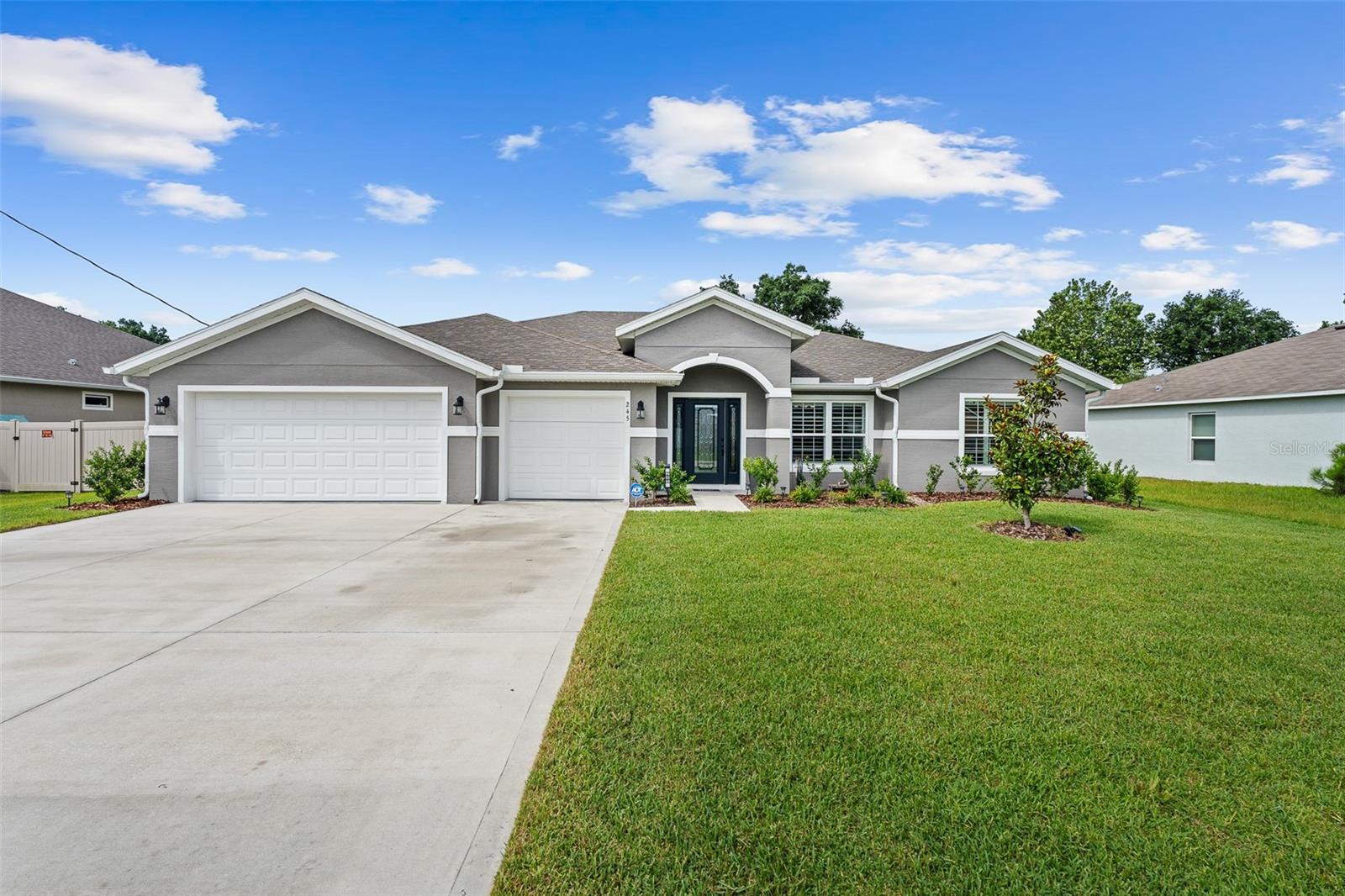 Why wait to build when this upgraded 2023 SeaGate Augusta is ready now? Offering over 2,200 square feet of thoughtfully designed living space, this 4-bedroom, 2-bath home combines the peace of mind of newer construction with premium upgrades already in place.
The open-concept layout is ideal for everyday living and entertaining, featuring upgraded quartz countertops throughout the home, a large center island, KitchenAid dishwasher and refrigerator, a spacious walk-in pantry, and seamless flow between the kitchen, dining, and living areas. Plantation shutters throughout add timeless elegance and privacy, while the spacious primary suite serves as a private retreat with a tray ceiling, dual walk-in closets, and an ensuite bath.
The highly sought-after 3-car garage features professionally finished epoxy flooring, providing ample space for vehicles, storage, hobbies, or recreational equipment. Step outside to the covered lanai and enjoy Florida living year-round.
Built in 2023 with modern energy-efficient construction and quality finishes throughout, this move-in-ready home delivers everything today's buyers want—without the delays, added costs, and uncertainty of building new. Conveniently located near shopping, dining, parks, golf, and the beaches of Flagler County.
Special financing opportunities are available for qualified buyers, including lender credits toward closing costs and/or interest rate buy-down options. Combining premium upgrades, newer construction, and attractive financing possibilities, this home represents one of the best values currently available in Palm Coast.