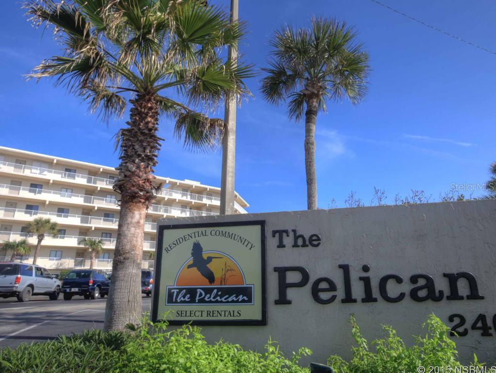 Stunning, completely remodeled, direct ocean front condo in the desirable Pelican complex, one bedroom, 1 Â½ bath.This unit is turnkey, comes completely furnished, and boasts nearly  $40,000 in upgrades.  The kitchen is now totally open and includes quartz kitchen counter tops, solid maple custom cabinets with task lighting underneath, a deep well stainless sink with new disposal and separate fixture for filtered water, and all new appliances featuring a glass top electric stove, dishwasher, fridge & modern track lighting.  This is a kitchen you will love to cook in as you look out on the ocean!  Even the washer and dryer are new.  Pure comfort:-)The unit features ceramic tile in the entry, bathrooms & kitchen, ceiling fans, a pocket screen on the front door, for those soothing ocean breezes, and thermal drapes in the living room, which are great for temperature control and reduce utility bills.There are hurricane shutters on all the windows, all well maintained, the bedroom shutter is new. The new air handler and A/C unit w humidistat, and hot water heater w shut off valve were all installed in Dec. 2012.  The A/C / air handler includes a 10 year, transferable warranty.The Pelican has a brand new clubhouse for all your entertaining needs, 2 heated pools, 2 shuffle board courts, and BBQ/picnic areas.  It honestly feels like a resort as youâre overlooking the ocean!If you care to rent your unit, thereâs onsite rental management available.Come see why this unit is for you! Walking distance to fantastic restaurants, shops, events and the very popular Flagler Ave and all it has to offer! Never rented since renovation!This is your chance to own your piece of paradise in beautiful New Smyrna Beach. Welcome Home:-) ;Water: City