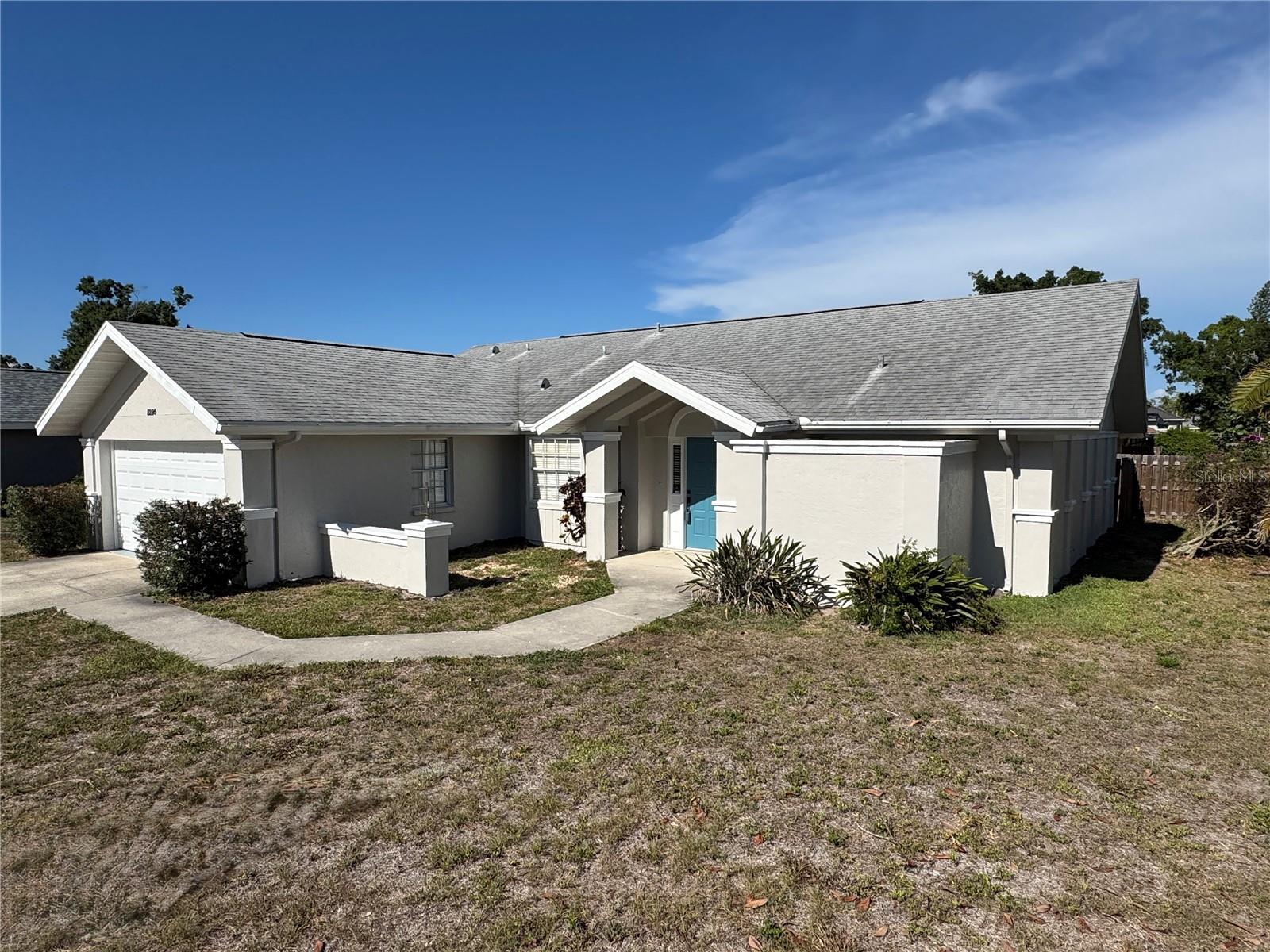 Freshly painted & ready for immediate occupancy! Welcome to Ashton Pines, a community of 11 homes conveniently located to everything Sarasota has to offer. The updates in this home are dramatic featuring an open floor plan with volume ceilings in the great room. The expansive kitchen has upgraded cabinets & appliances with marble(yes, MARBLE) counter tops. There is a spacious breakfast area. The expansive primary bedroom has volume ceilings and a large half round window for amazing natural light. In addition to a 7 x 5 walk in closet, there is an upgraded private bath. The oversize shower stall has 2 shower heads, one a rain shower. There is a private courtyard with a sliding glass door that brightens the whole room. The split plan has two bedrooms on the north side of the home along with the main bath. The kitchen, living room, & primary bedroom all have sliders to access the screened lanai and rear yard. The laundry room offers additional storage and access to the 2 car garage. The access to Siesta Beach(2 miles), I75(5 miles),and any shopping or restaurants on Clark Road & Tamiami Trail is available with a quick drive. This is a great location for a primary home, secondary home, or an investment property.