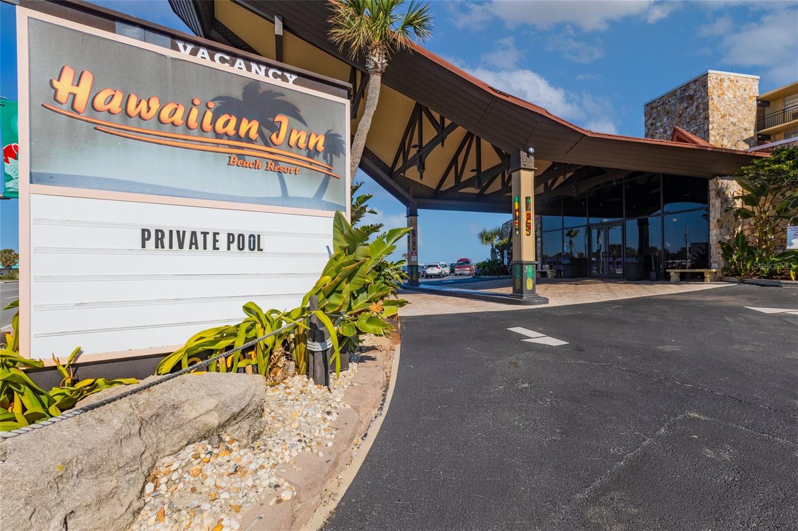 WELCOME TO YOU RETREAT AND INVESTMENT.
This unit is direct oceanfront on the 4th floor of the North Tower of the Hawaiian Inn. The tower offers NO building obstructions to the North or South. Ocean views either direction. All contents of the unit will stay, so you will not need bring anything. The kitchen has been tastefully renovated in beautiful wood tones. Entire unit is tiled.
You may rent the unit through the front desk and merely collect your proceeds. Daily rentals are allowed. The Hawaiian Inn is one of the top choices for tourist vacation rentals due to its location & amenities included.