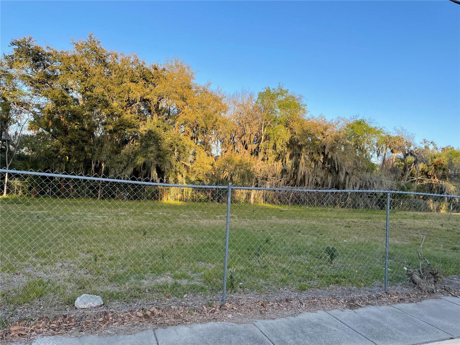 The property is Fenced in on the front and the left. A building was once there before the current Ownership.
