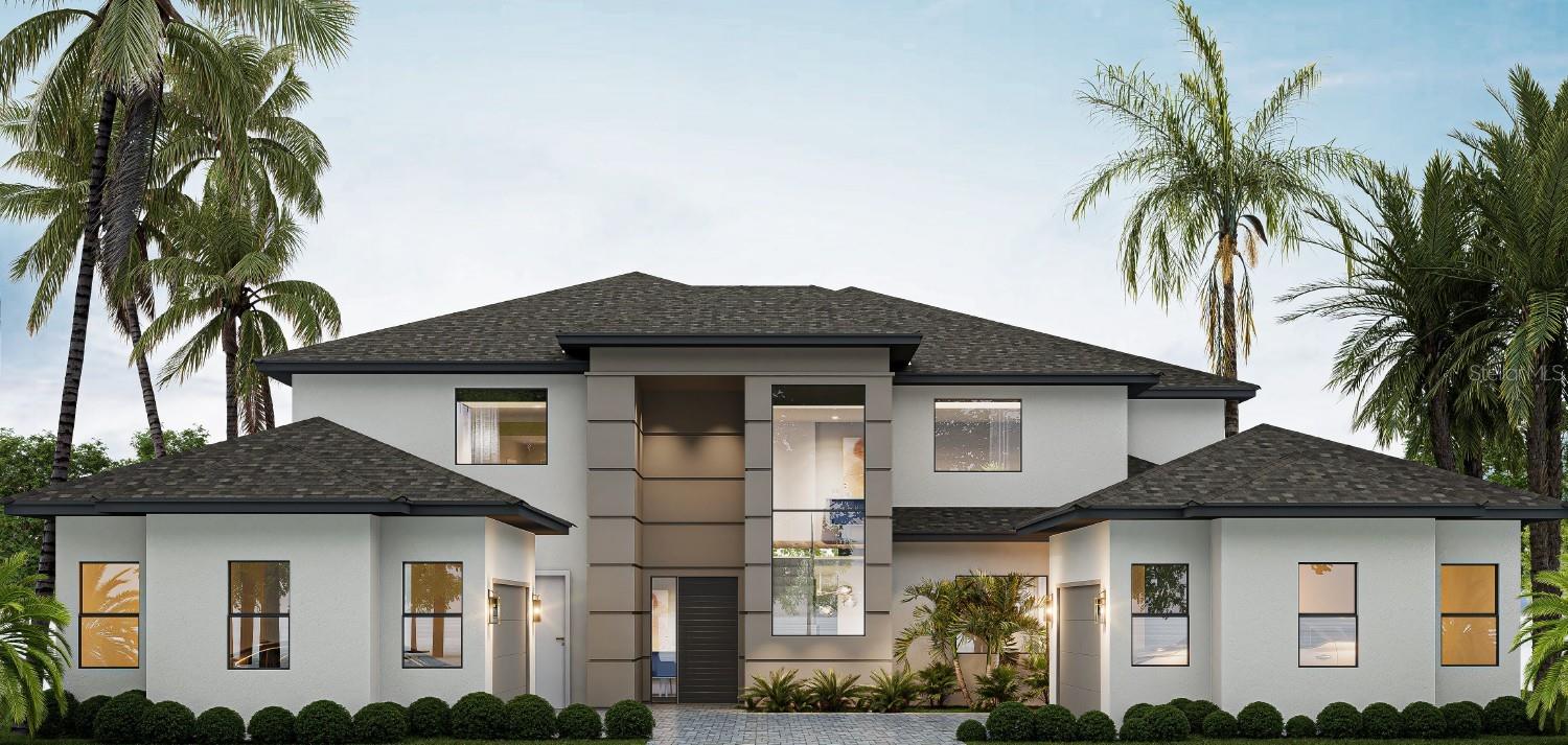 Under Construction. The Hawthorne by Davila Homes introduces a new vision of luxury living in Bella Collina—6,475 square feet of thoughtful design where every detail anticipates the way you live, entertain, and retreat. From the moment you enter, the home’s soaring two-story ceilings and open sightlines set the stage for grand entertaining. The formal living room opens through walls of glass to an oversized lanai finished in travertine, where gatherings flow effortlessly between spaces. A dedicated seating area offers the perfect setting for evening cocktails, while the expansive summer kitchen and dining area invite lively meals with family and friends. Beyond, the custom pool and glass-tile spa becomes the centerpiece of outdoor living. With its South facing backyard and opportunity for a private boat dock, mornings are filled with sunlit warmth, while afternoons and evenings remain comfortably shaded for entertaining. Inside, the heart of the home balances refined comfort with elevated style. The family room’s mitered sliding doors blur the line between indoors and out, while the chef’s kitchen, private office, and formal dining room make everyday living effortless. The primary suite is a sanctuary unto itself—spacious, private, and refined. Entered through a single doorway, this retreat unfolds into an expansive bedroom with space for both a sleeping and private sitting area. The spa-inspired bath indulges with a freestanding soaking tub, an oversized walk-through shower, dual vanities, and designer finishes that bring a sense of serenity to everyday living. Completing the suite are dual walk-in closets, thoughtfully designed to provide both space and organization. It is a private haven where mornings begin with ease and evenings end in quiet comfort. Upstairs, a sweeping loft leads to a game room that opens to a large covered balcony finished in Trex decking. Overlooking the southern exposure, it’s the ideal perch to enjoy golden sunrises and breezy afternoons across Bella Collina’s rolling landscape. Four guest suites, each with a walk-in closet and ensuite bath, provide comfort and privacy, complemented by a second laundry room for added convenience. The Hawthorne is not just a house—it’s the backdrop for family milestones, lively gatherings, and quiet moments of retreat. Crafted for those who live beautifully, this residence blends timeless architecture with a lifestyle of ease, elegance, and connection. Set behind the gates of Bella Collina, Central Florida’s premier private golf and lakefront community, residents enjoy the unparalleled amenities of a world-class Nick Faldo–designed golf course, a resort-style pool complex, Har-Tru tennis courts, pickleball, fitness, and full-service spa. The iconic Tuscan-style clubhouse offers fine dining, year-round social events, and panoramic views of rolling hills and sparkling lakes—an extraordinary lifestyle found only at Bella Collina. The $40,000 Sports Membership Deposit is Deferred by the Developer.