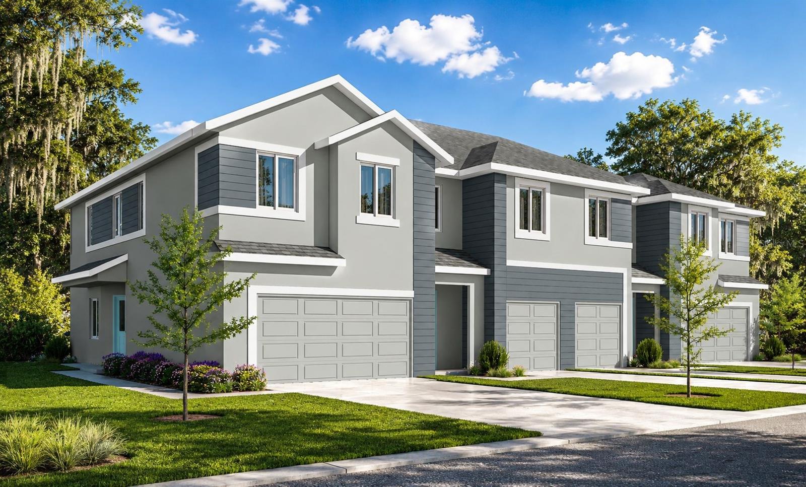 Under Construction. Under Construction. Discover the Covington at River Oaks Townhomes in Riverview — a thoughtfully designed luxury, two-story townhome offering 1,751 square feet with 3 bedrooms, 2.5 baths, and a full 2-car garage. The open-concept first floor is built for everyday living and entertaining, featuring a spacious family room, dining area, and a modern kitchen with shaker cabinetry, quartz countertops, stainless steel Samsung appliances, and a large island for gathering. Durable luxury vinyl plank flooring runs throughout the main living areas, while large windows bring in natural light and create an inviting atmosphere. Upstairs, the private owner’s suite includes a spacious walk-in closet and an elegant bath with dual vanities, quartz countertops, and a glass-enclosed shower. Two additional bedrooms, a full bath, and a convenient upstairs laundry room complete the second floor. River Oaks Townhomes are built with comfort and durability in mind, including hurricane-rated windows, sound-reducing construction between homes, and energy-efficient insulation. Exterior maintenance is simplified with professionally designed landscaping and irrigation. Located in the heart of Riverview, River Oaks offers convenient access to Winthrop Town Centre, I-75, US-301, and the Selmon Expressway — making commutes to downtown Tampa, MacDill Air Force Base, and Tampa International Airport simple. River Oaks Townhomes are now selling, and early buyers have the opportunity to secure introductory pricing before future price increases. Schedule your tour today.
