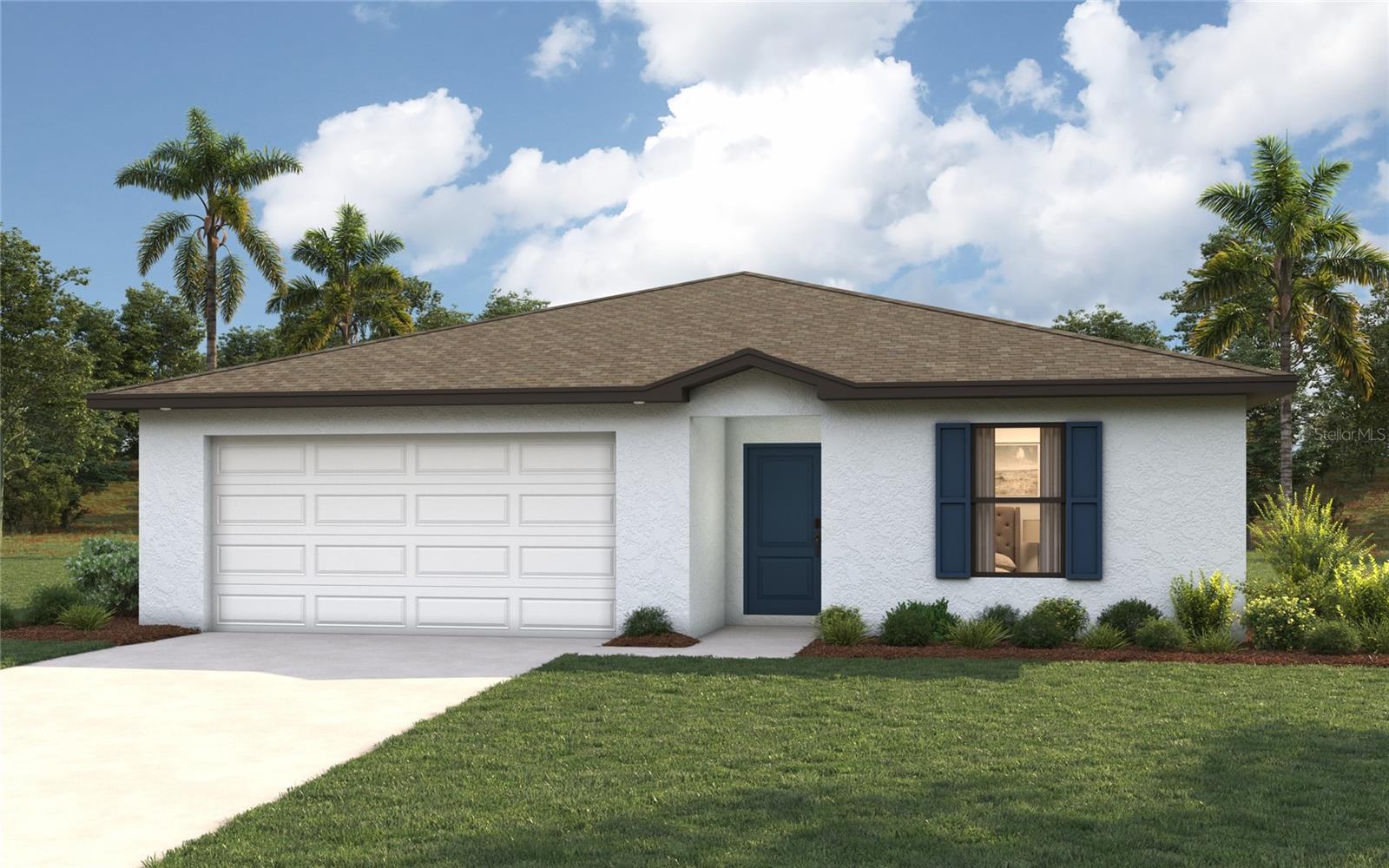 Virtually Staged. Under Construction. NEW CONSTRUCTION - Estimated delivery August 2026.  The Sandpiper is designed for the way you live—comfortable, connected, and full of thoughtful details. The open kitchen, dining, and living areas create an inviting space for family time or entertaining, while the covered lanai extends your living area outdoors. The private primary suite offers a spacious walk-in closet and a relaxing bath with a large shower, and three additional bedrooms provide flexible space for family, guests, or a home office. Quartz countertops in the kitchen & bathrooms, upgraded plank tile flooring throughout the main living areas, a complete stainless steel kitchen appliance package, hurricane-impact windows and doors, and a two-car garage add lasting style, quality, and value throughout. Pictures, renderings, & virtual tour are of similar home & are used for display purposes only.
