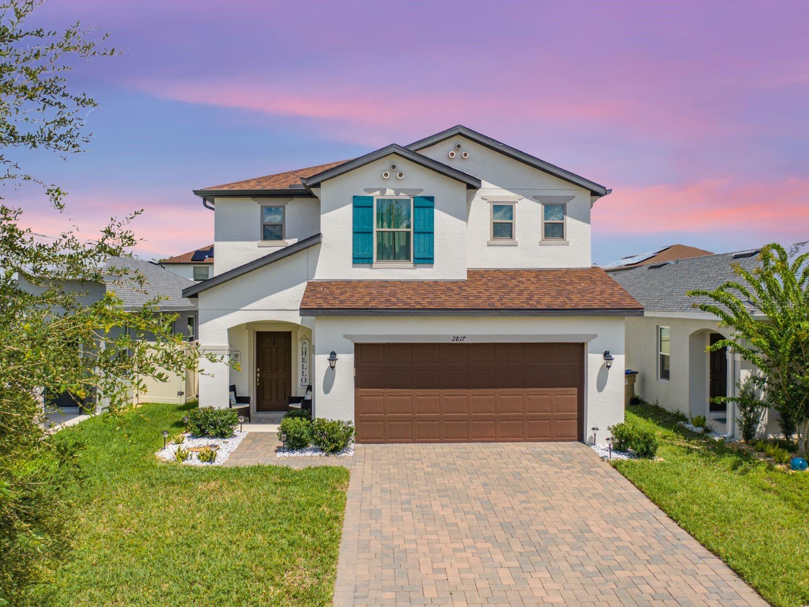 Step into a world of modern elegance and comfort in this exquisite 4-bedroom, 3-bathroom two-story home, meticulously crafted by Beazer Homes in 2020. With a generous 2,488 square feet of luxurious living space, this residence stands as a true masterpiece. The open floor plan seamlessly connects the spacious living areas, creating an ideal setting for gatherings and everyday life. The gourmet kitchen, adorned with granite countertops, is a culinary haven for your creations. Step outside to discover a covered, screened-in lanai and a privacy-fenced backyard, forming your very own private outdoor oasis. This thoughtfully designed home includes three bedrooms, including a loft, and the master bedroom on the top floor, offering ultimate privacy and comfort. Additionally, a separate bedroom and full bathroom are conveniently located on the first floor, providing versatility and ease. With the contemporary design of the Brentwood floor plan, this home gracefully balances style and functionality. Don't miss the opportunity to make this extraordinary property your own – schedule a showing today and experience the pinnacle of modern Florida living.