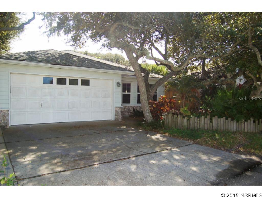 IMMACULATE BEACHSIDE HOME JUST STEPS FROM FLAGLER AVE & THE BEACH. BEAUTIFULLY TREED LOT PROVIDING A CANAPY FOR THE FRONT AND BACK PATIOS. LOW MAINTENANCE VEGETATION FOR EASY CARE. QUAINT FENCED BACK YARD. LARGE EAT- IN KITCHEN WITH BREAKFAST BAR. GENEROUS MASTER SUITE WITH WALK-IN CLOSET. THIS IS YOUR OPPORTUNITY TO GET A GREAT BUY ON BEACHSIDE. ;Water: City