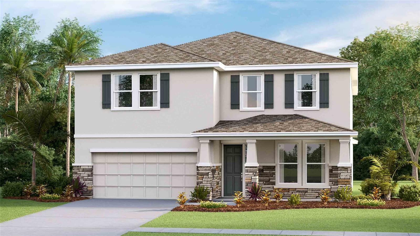 Under Construction. The builder is offering buyers up to $25,000 towards closing costs with the use of a preferred lender and title company. Located off SR-56, Woodcreek offers new homes in Wesley Chapel with a prime location that you won’t want to pass up. At the center of this growing city, you’ll be just 15 minutes from I-75 and Tampa Premium Outlets, Main Event Entertainment, and just 5 minutes from Wiregrass Mall and its several dining establishments such as Grill Smith, Red Robin, Noble Crust, and countless other options. Several hospitals serve the area such as St. Joseph and Advent Health, which is just minutes from the community. Pasco County Schools are within 10 minutes of Woodcreek, as is the soon-to-be Wesley Chapel Sports Complex. Target and Publix are all right down the road as well. 
Woodcreek features express and tradition series that include Luxury Vinyl in the main living and dining area, a stainless-steel appliance package, and quartz countertops. Each home is built with durable concrete block construction on the first and second stories and includes Smart Home System for seamless modern living.

Pictures, photographs, colors, features, and sizes are for illustration purposes only and will vary from homes as built. Home and community information, including pricing, included features, terms, availability, and amenities, are subject to change and prior sale at any time without notice or obligation. Materials may vary based on availability.