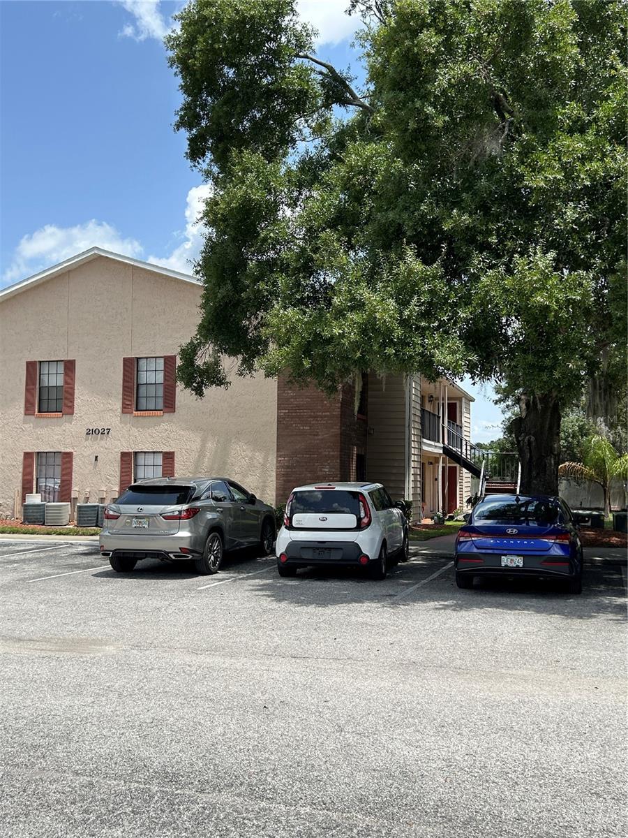 Welcome to this beautifully maintained 2-bedroom, 1-bathroom second-floor condo in the desirable Glendale Villas community of Land O' Lakes. Bright, comfortable, and move-in ready, this corner unit offers the perfect blend of privacy, functionality, and easy Florida living.

The open floor plan is filled with natural light, creating a warm and inviting atmosphere from the moment you walk in. The kitchen features a refrigerator, range, dishwasher, microwave, breakfast bar, and a cozy dining area, making it ideal for both everyday meals and entertaining. Both bedrooms are generously sized with ample closet space, while the thoughtful layout provides flexibility for relaxing, working from home, or hosting family and friends. A private laundry area with a washer and dryer is conveniently located just outside the front door.

Enjoy the benefits of low-maintenance living with water, sewer, grounds maintenance, and pool maintenance included. Residents of Glendale Villas have access to a community swimming pool, clubhouse, BBQ area, and open parking, offering plenty of opportunities to relax and enjoy the Florida lifestyle.

Conveniently located just off US-41 and Lake Patience Road, you'll be minutes from Publix, Walmart, Aldi, restaurants, coffee shops, shopping, medical facilities, and everyday conveniences. With quick access to SR-54, I-75, Tampa Premium Outlets, The Shops at Wiregrass, and the vibrant Wesley Chapel area, this home offers an ideal location for both work and play. If you're looking for a place that feels like home from the day you move in, this is one you won't want to miss. Schedule your private showing today!
