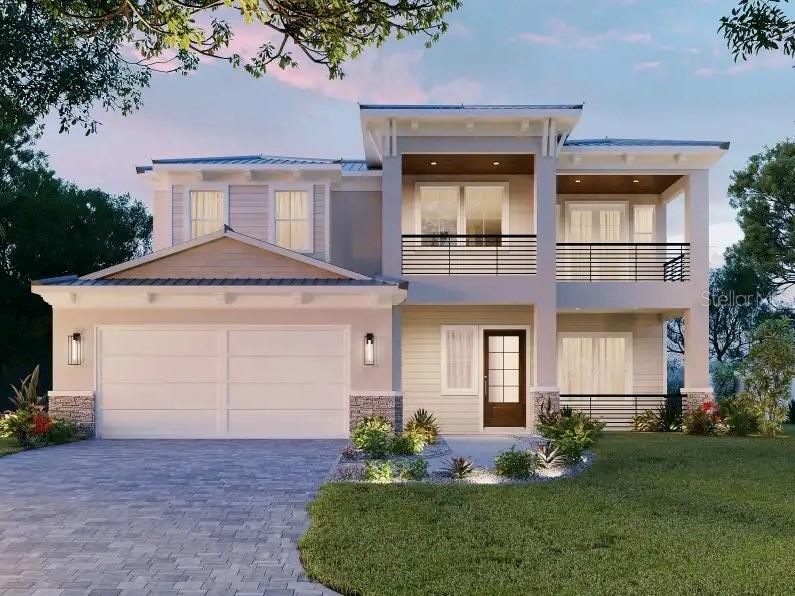 Under Construction. Fabulously located within 3 short blocks of charming Southside Village with its tree-lined streets, family-friendly atmosphere, great restaurants and shopping, and top-ranked Southside School. It is here you will find 1908 Irving Street from the award-winning team at Allegra Homes, one of the area’s finest custom homebuilders. Innovative design and expert construction seamlessly blend together to create the beautiful lifestyle you’ve always wanted. Introducing the two-story 3,503 square foot “Jacqueline” with 4 bedrooms, 4.5 baths plus den and bonus room. Gorgeous inside and out, you and your family will appreciate the perfect combination of high-end amenities and expanded outdoor living spaces which add to the deluxe interiors and inviting floor plan. A spacious foyer welcomes you into a great room with dynamic 22-ft. beamed tray ceiling and triple sliders opening wide to a screen-enclosed outdoor enjoyment area with heated pool/spa, covered lanai, complete outdoor kitchen and paver decking. A poolside dining room is enhanced by a built-in buffet with wine fridge. Quite the show stopper, the open concept kitchen is equipped with premium appliances including a 42” Sub-Zero refrigerator, 36” Wolf gas cooktop, drop down microwave, pot filler, a huge island with casual seating for 4, and other desirable amenities to dazzle any chef. Located on the first floor, the sumptuous owner’s suite features double tray ceiling, room-sized walk-in closet, and heavenly bath offering frameless glass shower with rain head, free-standing soaking tub, water closet, and huge double-sink vanity with nearly 12 feet of counter length. A den with dual pocket doors leads to a wonderful covered porch. Also downstairs is a delightful en suite for the convenience of overnight guests. Upstairs are the 2nd bedroom with French doors and private balcony, the 3rd en suite bedroom with huge walk-in closet, and an incredible bonus room sure to become a favorite spot for fun and entertainment. Honorable mentions include: 10-ft. ceilings, wine display with LED lighting, 4 gas drops (cooktop, grill, water heater, pool heater), alarm system for home and pool, winding staircase with metal railing, 2-car garage with epoxy finished floor, professionally designed landscaping, irrigation well, impact doors and windows, crown molding, 18 SEER 3 zoned A/C … just to name a few. Explore this exceptional new home to discover what makes an Allegra Homes so very special and simply the best offered anywhere. The company’s unwavering commitment to quality and customer service is an integral part of the principles they stand behind. Built with family in mind, this new luxury residence is impressive and one to be cherished for years to come.