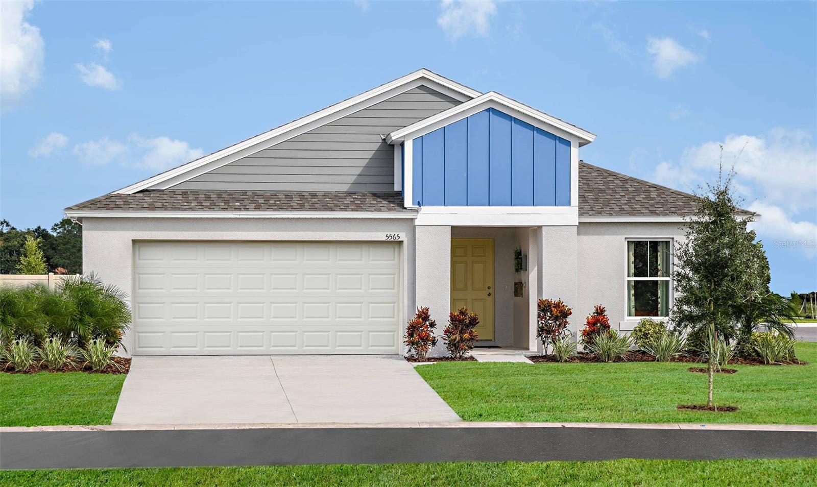 Brand-new Casa Fresca home!
The Valeria is a single-story home featuring a secluded master suite, granite/quartz countertops throughout, and a central living, dining, and kitchen area perfect for entertaining or evenings with the family. This home also includes a covered lanai, stainless-steel GE appliances, including Refrigerator and Washer/Dryer, dual vanity master bath, spacious walk-in-closet, vaulted ceiling, and a 2-car garage.
Get transported to a tranquil beach in the Caribbean! The beautiful contrast between the whte cabinetry and grey quartz countertops pair elegntly with the grey-toned, wood-look flooring.
Our boldly unboring new homes are now selling at Crosswind Point, residents here enjoy resort-style amenities, beautiful water and wetland views, and stay centrally located to the Bradenton-Sarasota area, downtown St. Petersburg, and downtown Tampa.
Images shown are for illustrative purposes only and may differ from actual home. 
Exterior disclaimer statement: Exterior image shown for illustrative purposes only and may differ from actual home.
Completion date subject to change.