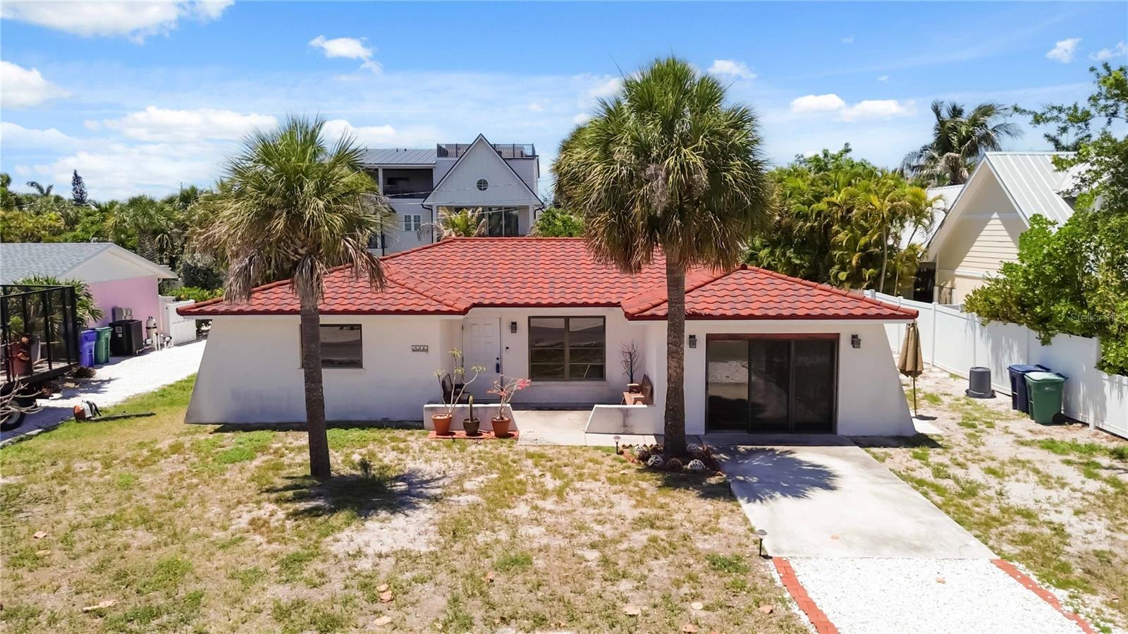 LOCATION! NEW STEEL ROOF! .19 ACRE LOT! RARE ARTISAN WELL! MOTHER-IN-LAW SUITE! 
Opportunity is knocking on one of the most desirable streets on Anna Maria! This rare opportunity offers incredible potential in an unbeatable location. Just moments from the beach, the bay, the community center, and the shops and restaurants of Pine Avenue. This 3 bedroom, 3 bathroom home sits on an oversized .19-ACRE LOT in the heart of Anna Maria. 

The property features a NEW STEEL ROOF installed in MAY 2024 with a TRANSFERABLE 50-YEAR WARRANTY, providing a major upgrade already completed for the next owner. One of the bedrooms functions as a private mother-in-law suite with its own separate entrance, full bathroom, and existing hookups for a kitchenette - ideal for guests, extended family, or added rental flexibility. 

A unique highlight of the property is the separately deeded ARTISAN WELL, which supplies irrigation water to the community center as well as neighboring properties. This creates both community value and potential tax benefits! 

WEEKLY RENTALS are allowed, making this an outstanding opportunity for investors, builders, or buyers looking to create their dream island home. The property experienced flooding and will require renovation/gutting, but the location, lot size, and valuable existing features make this a truly exceptional investment opportunity on Anna Maria Island!