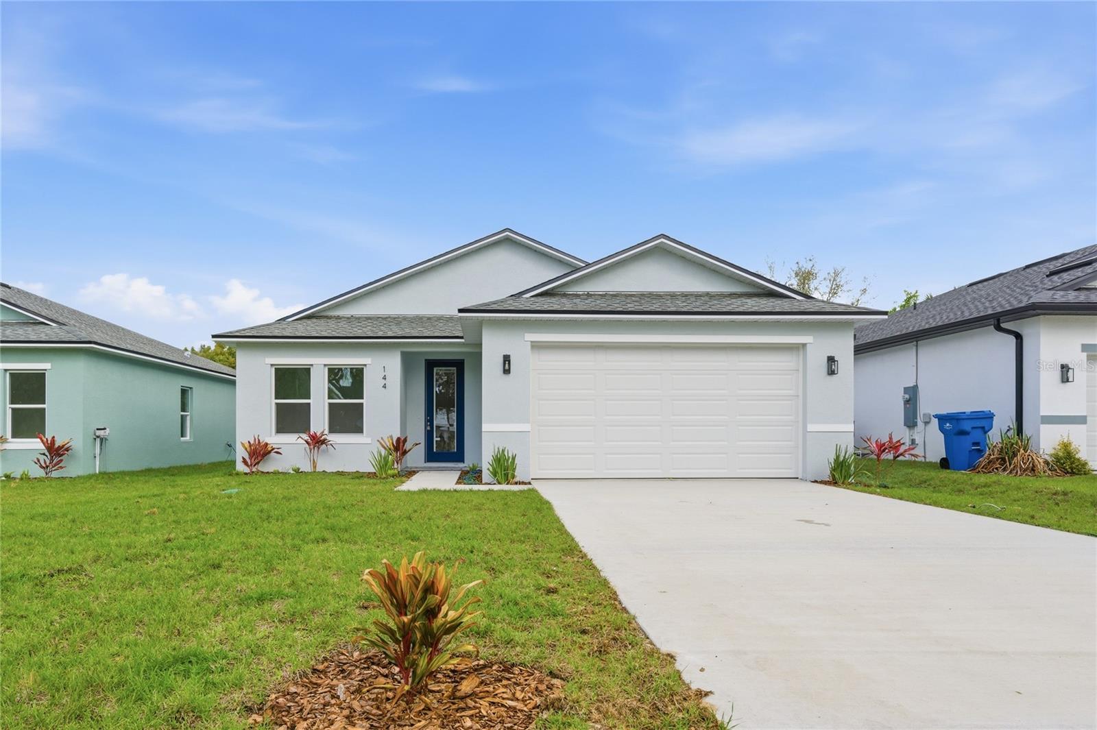 ***Inquire about $7,500 seller incentive to buyer plus additional incentive if buyer uses seller's preferred lender*** 

Welcome to your private lakefront retreat at 144 11th Ave, a brand-new home perfectly positioned at the end of a quiet dead-end street overlooking the spring-fed waters of Lake Eulalia. With no HOA and high-end finishes throughout, this property offers the ideal blend of privacy and modern comfort.

Inside, you’ll find a bright split floor plan with soaring 9'4" ceilings, luxury vinyl plank flooring, and a versatile flex room perfect for a home office, formal dining area, or optional fourth bedroom. The designer 8-foot glass front door and oversized sliding doors bring in abundant natural light and showcase peaceful water views.

The chef’s kitchen features quartz countertops, a large center island, soft-close cabinetry, Stainless Steel Whirlpool appliances, a sleek Kraus faucet, plus a walk-in pantry and full-size laundry room.

The spacious primary suite overlooks the lake and includes a walk-in closet and spa-style bath with custom tile work. Step outside to your backyard oasis with room to add a dock, fire pit, or outdoor entertaining space while enjoying breathtaking sunsets.