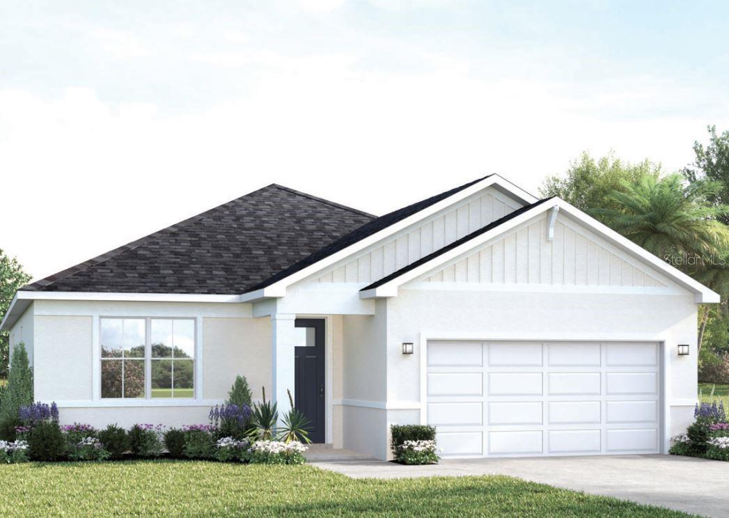 Pre-Construction. To be built. Perfectly proportioned for Florida living, The Brooks delivers the ideal blend of space and versatility. Enter through a welcoming front porch to discover airy 9’ ceilings that flow through the main living areas. This showstopping kitchen features an expansive 8’9” island that seamlessly connects to the dining and great room – all brightened by a dramatic wall of rear windows. The owner’s suite is a true retreat, featuring a spa-like bathroom with dual vanities and generous storage including a walk-in closet. Choose from four bedrooms or transform one into a private study. The spacious lanai extends your living space outdoors, capturing that sought-after Florida lifestyle. Available in two eye-catching elevations with optional stone accents and decorative siding. Thoughtfully designed with extra windows and smart storage throughout, The Brooks proves that the perfect home is all about balance. Introducing Cedar Landings in Leesburg, Florida! Resort-Style amenities including a zero-entry pool with cabana, a dog park with separate spaces for small and large dogs, a playground, and a 1-acre multi-use green space. 2 miles to the Florida Turnpike, 20 miles to Mt. Dora & Winter Garden, 35 miles to Downtown Orlando, 10 miles to Main Street in Leesburg with local favorite restaurants including The Brick and Barrel Public House, Turners Kitchen, & Prime 3, and 2 miles to The Monarch at Royal Highlands Golf Course. Golfers can play this course and grab burgers and brews at the club's eatery. All Ryan Homes now include WIFI-enabled garage opener and Ecobee thermostat. **Closing cost assistance is available with use of Builder’s affiliated lender**. DISCLAIMER: Prices, financing, promotion, and offers subject to change without notice. Offer valid on new sales only. See Community Sales and Marketing Representative for details. Promotions cannot be combined with any other offer. All uploaded photos are stock photos of this floor plan. Actual home may differ from photos.