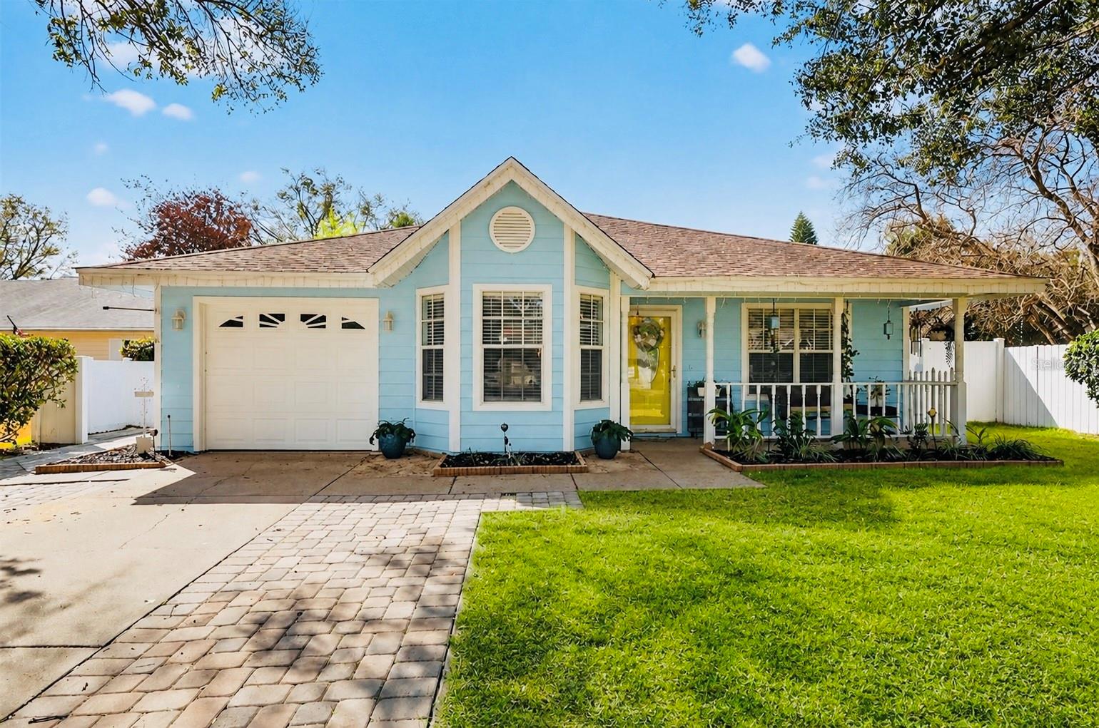 Welcome home to beautiful Mount Dora. This cute and charming 2-bedroom, 2-bath home is located just minutes from historic downtown Mount Dora! NEW ROOF installed in April of 2026. The home features a split floor plan with 2 bedrooms and 2 baths. The heart of the home is the open floor plan that features a large kitchen bar open to the living room. The kitchen is updated and has a cozy breakfast nook overlooking the front yard. The master bedroom features a spacious walk in closet with built in shelves and private bathroom with a large walk-in shower. On the opposite side of the house is the second bedroom and dedicated bathroom with tub. Step outside the back french doors to a private screened in patio that leads to the completely fenced in backyard oasis complete with a spa and gazebo that is excellent for entertaining or unwinding. The yard has been designed to keep maintenance at a minimum. Both side yards are gated and the right side features double gates which allows for storage of a trailer, golf cart or small boat. Part of the garage has been thoughtfully converted into a bonus/laundy room. The front portion is approximately 6x10 and remains available for storage. The HVAC and water heater have been recently updated. The home also features an irrigation system. The neighborhood is quiet, safe and Easy access to local services which creates great home environment. Conveniently located near Mount Dora’s shops, dining, and year-round festivals, and just a short drive to Orlando and major attractions. The home is also zoned for short term rentals and has great potential which makes a great investment. This unique property combines comfort, style, and location—come check it out!