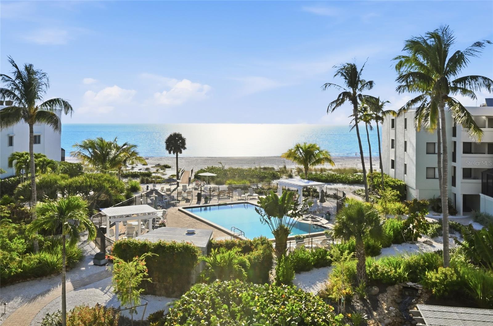 Welcome to this lovely, gated Gulf-front community. This ideally positioned, top-floor residence is offered turnkey furnished and features a spacious living area perfect for relaxing or entertaining. New state-of-the-art elevators provide effortless access to your own slice of paradise, where you can enjoy sweeping views of the lush tropical courtyard, heated pool, spa, and tennis/pickleball courts. Just steps away lies the pristine Boca Grande beach, renowned for its calm shallow waters, exceptional shelling, and ultimate privacy.

The beautifully landscaped grounds offer inviting social spaces, including barbecue areas with gazebos, all surrounded by swaying palms and soothing coastal breezes. Modern convenience is a priority; this residence includes private under-building parking, ample guest parking, and a golf-cart-friendly atmosphere equipped with dedicated EV charging stations. You will also benefit from private storage for all your beach toys. Experience effortless Gulf-front living in this exceptional coastal residence.

Please call for more details and to schedule your private showing today!