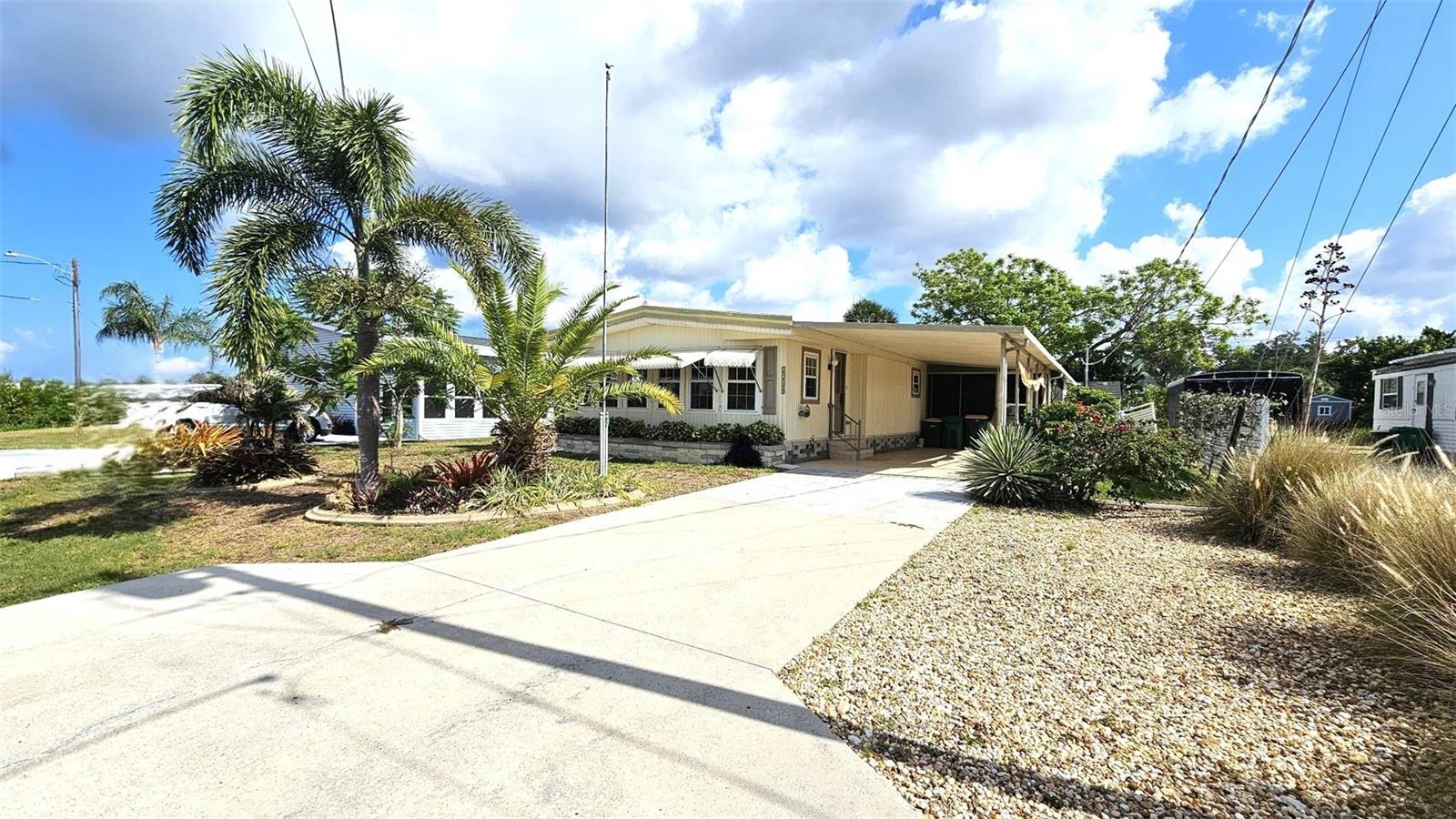 ~THIS IS AN ANNUAL UNFURNISHED RENTAL~
55 + community located in Holiday Mobile Estates phase II. Boaters dream. On the water with dock space &amp; boat slip. Just 20 minutes out to gulf. Neat and clean doublewide, 2-bedroom, 2 baths, with carport parking. Large living room, front Florida room, dining area, full kitchen and enclosed lanai with enclosed vinyl windows. Carpet throughout with laminate wood flooring in kitchen and hallway. Plantation shutters, verticals and/or wicker blinds on all windows. Central heat and air. Ceiling fans in all rooms. Laundry room with washer dryer hookup off lanai with small workshop. Large, shed outback for storage. Beautiful back yard. Newer windows, stainless steel appliances. Tenant is responsible for all utilities to include lawn care and pest control. Rent is $1350 each month. If rent is paid by the 1st of each month, a $25 DISCOUNT will apply. $1325/$1350. We require first month's rent & minimum-security deposit of $1375 and water deposit of $150 are due at signing of the lease. Possible pet with owner approval. $300 nonrefundable pet fee will apply. Nonrefundable application fee of $100 each adult. We will not start the application process until payment is received. Proof of income to support the rent.  Credit score over 600 and no past evictions.   Please call our office to schedule an appointment. 
We are located at 1221 S McCall Rd., Englewood FL 34223.
THIS IS A NON-SMOKING RENTAL PROPERTY
VOTED BEST OF ENGLEWOOD 2024/2025/2026