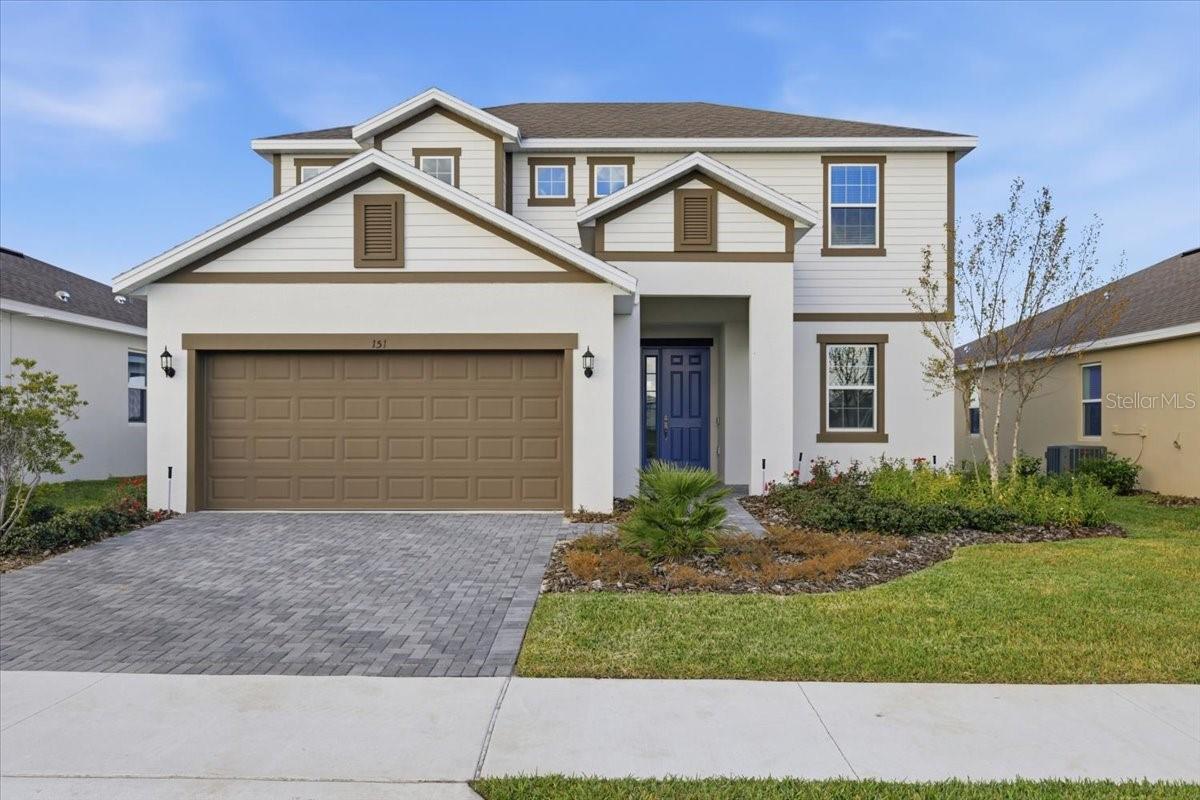 The Pembroke plan is an extraordinary home, offering 4 bedrooms and 3 full bathrooms cleverly designed and very accommodating! From its stunning curb appeal to its spacious interior, this is the home for you! The Pembroke features an open, comfortable space for entertaining while the high ceiling allows this home to feel spacious and airy. The owner's suite offers a large walk-in closet. The beautiful kitchen island is adjacent to the kitchen nook and can accommodate a large table. It features 42” cabinets for extra storage, quartz countertops, and  stainless-steel appliances. The Pembroke uniquely includes a 1st floor oversized bedroom and walk-in closet that can be used as a guest room.