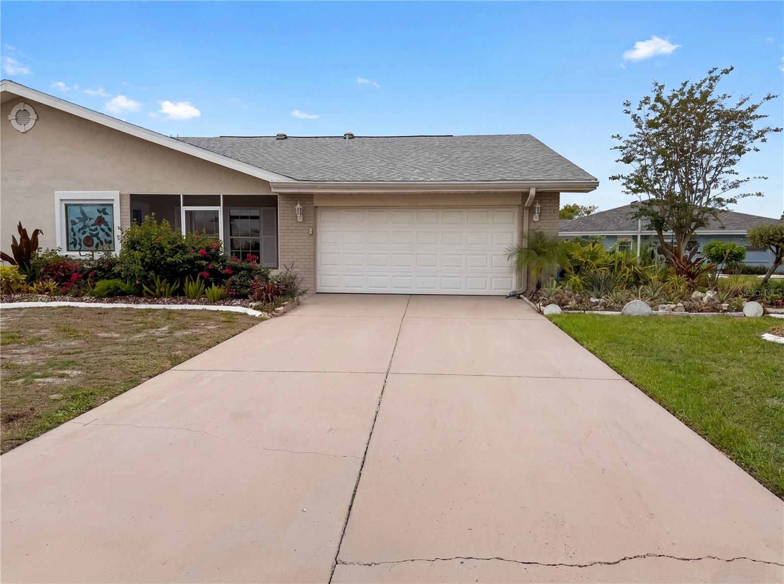 One or more photo(s) has been virtually staged. Welcome to your opportunity to enjoy the resort-style lifestyle of Sun City Center in this
beautiful 3-bedroom, 2-bath villa home perfectly situated on a spacious corner lot with a full
2-car garage and picturesque water views of Mirror Lake.
Designed for both comfort and entertaining, this spacious residence offers elegant formal living
and dining rooms, providing plenty of room for gatherings with family and friends. The heart of
the home is the well-appointed kitchen, featuring abundant cabinetry, ample workspace, and a
breakfast bar that opens seamlessly to the family room, creating a warm and inviting
atmosphere.
One of the home's standout features is the bright Florida room, where you can relax with your
morning coffee or unwind at the end of the day while enjoying tranquil views of Mirror Lake
right behind your home.
The thoughtfully designed floor plan also includes a convenient inside laundry room with
extensive built-in storage, adding functionality and organization to everyday living.
Located in the highly desirable Sun City Center, residents enjoy access to an incredible array of
amenities and activities, including swimming pools, tennis courts, fitness centers, social clubs,
bridge, arts and crafts, and countless opportunities to stay active and connected.
Ideally positioned between Tampa and Sarasota, you'll enjoy convenient access to award-
winning Gulf Coast beaches, shopping, dining, major airports, professional sports, theaters, and
world-class entertainment.
With its corner-lot location, peaceful lake views, spacious layout, and unmatched active-
adult lifestyle, this villa offers the perfect place to enjoy everything Florida has to offer.
