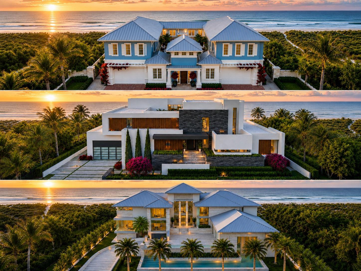 Virtually Staged. Pre-Construction. To be built. A rare Gulf-front offering on Florida's west coast: two contiguous parcels (1420 and 1440 Gulf Blvd) sold together, forming a unified estate with 160 feet of Gulf of Mexico frontage and 245 feet of depth, nearly a full acre of contiguous beachfront in Belleair Shore, one of the Gulf Coast's most exclusive addresses. Belleair Shore is exclusive by design. The town spans barely a quarter mile of coastline, with a charter permitting only 58 single-family residences in perpetuity. No condominiums, hotels, short-term rentals, or commercial development. This stretch of Gulf feels, and functions, as a private coastline. In a municipality of this scale, two side-by-side parcels represent a generational opportunity, the kind that surfaces only rarely, and sometimes not at all within a decade. The land is offered at $11M (see TB8502617), or build with Windstar Homes, one of Tampa Bay's premier luxury builders. Choose from three fully designed showcase residences conceived specifically for this site, or collaborate with Windstar Homes to create a custom estate. Three options: *EDGEWATER: $19.5M (Home & Land):* A timeless coastal classic in soft-blue clapboard with white trim, Bermuda shutters, and a columned entry. Offering 6,727 SF of conditioned living space (13,718 SF total), the home features 5 bedrooms, 5 full and 3 half baths, a primary suite with morning bar, VIP suite, media room, dual outdoor kitchens, elevator, and an 8-car garage with workshop. *CRESCENDO: $22.5M (Home & Land):* Bold contemporary architecture in warm wood and stone with clean horizontal lines. Offering 11,811 SF of conditioned living space (18,661 SF under roof), the residence features 5 en-suite bedrooms, a pool bath, dramatic wine display, grand loggia, a 2,451-SF third-floor sky deck with gym, and an 8-car garage. *VILLA MODENA: $38.5M (Home & Land):* A 40,202-SF modern palazzo inspired by the Italian coast, showcasing soaring walls of glass and a palm-lined motor court. Featuring 15,535 SF of conditioned living space, the estate offers 7 bedrooms, 7 full and 3 half baths, dual VIP suites, wine cellar, a ground-level wellness retreat with spa and plunge pools, a 16-car garage, and a lazy river winding beneath the residence past the pool and loggia. The 245-foot depth allows the front-to-back composition that defines the finest estates of Palm Beach and Jupiter Island: a gracious motor court on the boulevard, a residence framing the Gulf horizon, and expansive sunset terraces opening directly to the beach. Sugar-white quartz sand, calm shallow waters, and due-west exposure create some of America's most celebrated sunsets, enjoyed nightly from your own shoreline with direct private beach access. Moments from the historic Belleair Country Club, Florida's first golf course, laid out in part by Donald Ross, and minutes from Tampa International and St. Pete-Clearwater International airports, with private aviation access to the Northeast, Caribbean, and Europe. World-class medical institutions, premier independent schools, and Gulf Coast yachting are all within easy reach. Enjoy Florida homestead protections, no state income tax, and the privacy of an incorporated town with fewer than 100 residents. Renderings and floor plans available on request. Opportunities of this scale along Gulf Boulevard are nearly nonexistent. The land is irreplaceable. What you build is up to you.
