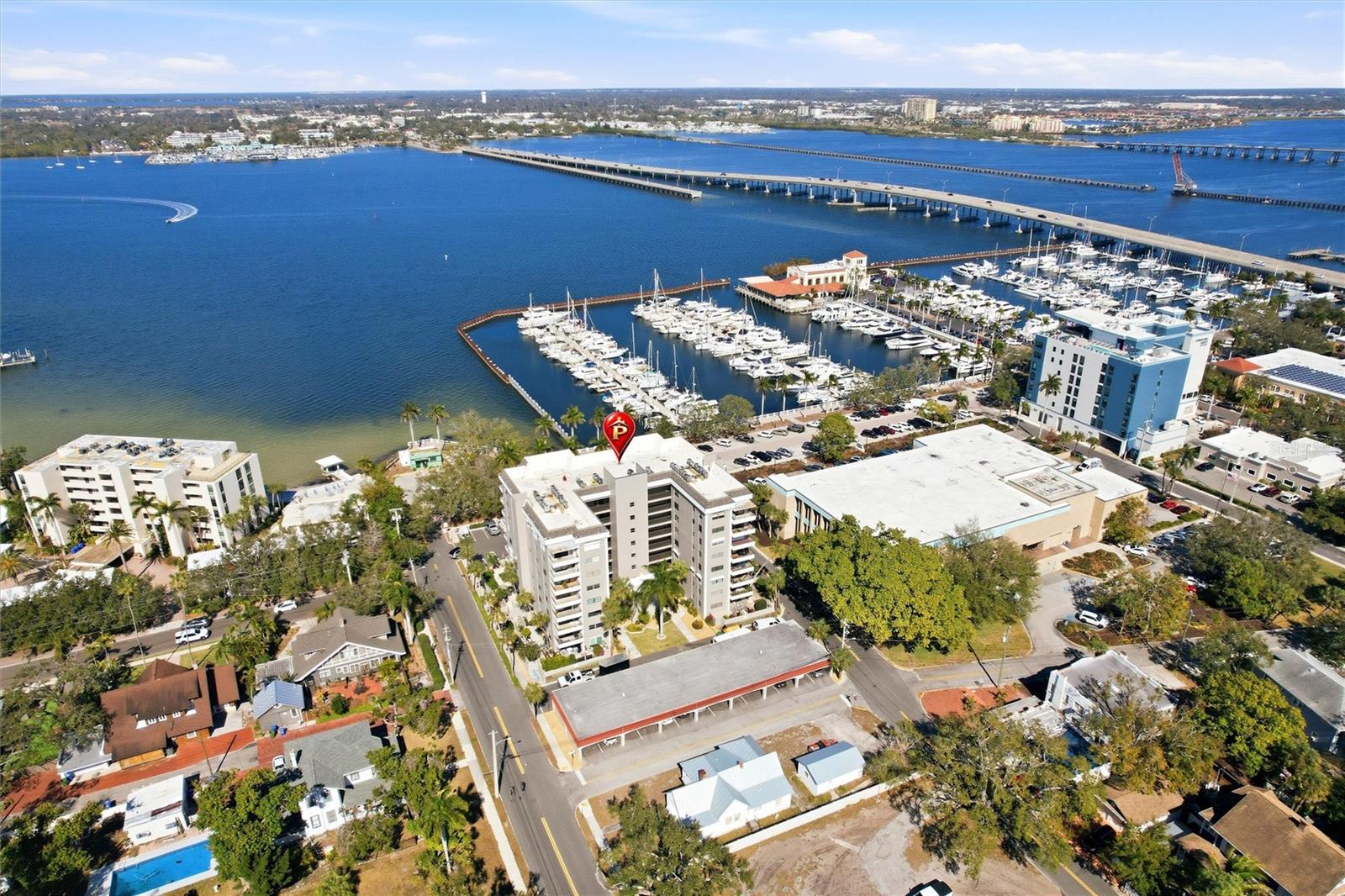 Enjoy spectacular river views and relaxed Florida living in this beautifully maintained, and fully furnished, 2-bedroom, 2-bath home at the Riverview Condos. Located in downtown Bradenton. With sweeping views of the Manatee River, this residence feels like a private retreat in the heart of the city.

The updated kitchen features stainless steel appliances and granite countertops, while the spacious living room and primary suite both overlook the water. A large private balcony offers the perfect place to enjoy morning coffee, evening breezes, and passing boats.

The split floor plan provides the owner and guests with privacy, with oversized walk-in closets in both bedrooms and custom Hunter Douglas blinds throughout. A brand-new A/C system with UV disinfecting light and a newer water heater add comfort and peace of mind.

Condo fees include cable, water, sewer, and trash, simplifying monthly living. The unit also offers a generous storage room that can double as a hobby space or office, plus a convenient community laundry just across the hall. The association is well maintained and financially sound, keeping fees reasonable.

Residents enjoy access to a welcoming gathering space downstairs and a prime location just steps from downtown shopping, dining, and the Riverwalk. Easy, scenic, low-maintenance living awaits in this friendly 55+ community