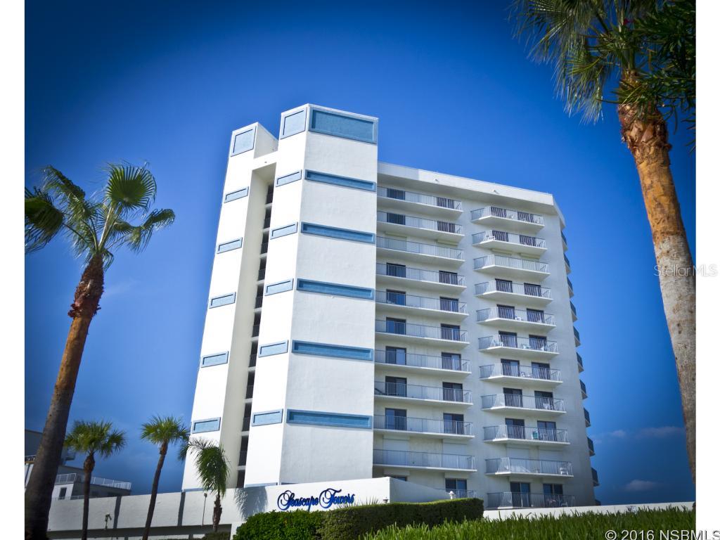 Direct Oceanfront Furnished 2/2 condo on the non-drive south end of the beach. Master bedroom on the ocean with great view and sliders to the balcony and the Master Bathroom has a huge spa tub. Full Laundry Room inside the kitchen area. Sparkling Clean, not a rental, but could generate great rental income as others do in Seascape. 6x6 locked storage bin in your underground garage. Amentities include  Underground Parking, Pool & Spa, Tennis Courts, Shuffleboard and On-Site management.  Easy to View. ;LocationDescription: Condo ;Water: City