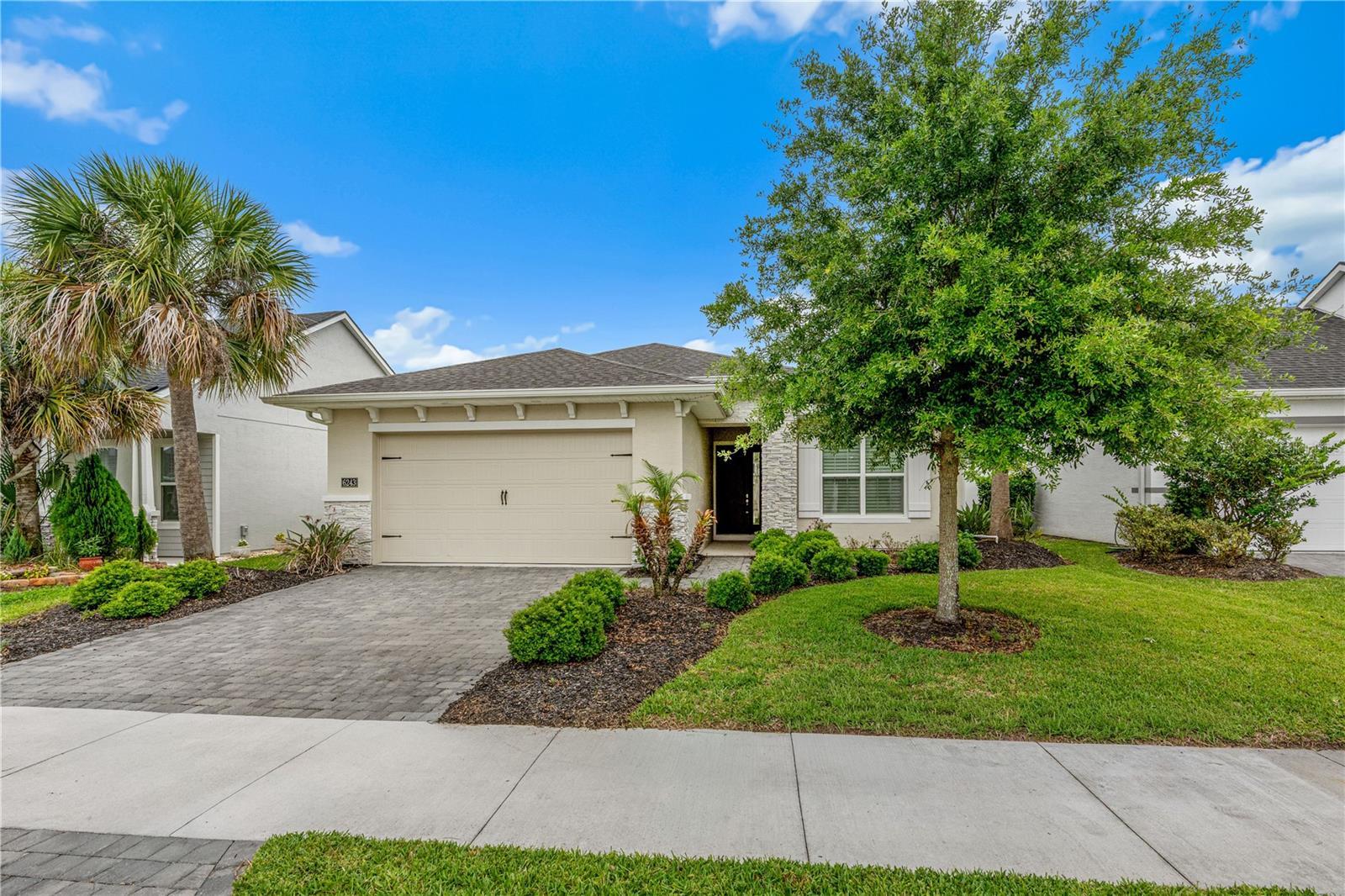 This 4 bedroom, 2 bath, concrete block ICI Home is located in the highly sought-after gated community of Woodhaven in the heart of Port Orange. This ''Avery II'' model home did not spare any details as it is thoughtfully designed with high-end finishes. Quartz countertops in the kitchen and bathrooms. Every room in the house, including the bathrooms and primary closet are oversized. Spacious interior, coupled with 10 foot ceilings and open floor plan makes this home look and feel even bigger. Tile floors throughout with carpet in the bedrooms for added comfort. Amazing laundry room with direct access from the master suite. Roof, AC, and WH all 2021. Irrigation system. Water softener. It's zoned for the best schools in the county. The elementary and middles schools are within walking distance. This elite neighborhood has a community pool, cabana, & playground. Close proximity to I95 and I4 for those needing to travel. Also close to shopping, universities, hospitals, and yes... THE BEACH