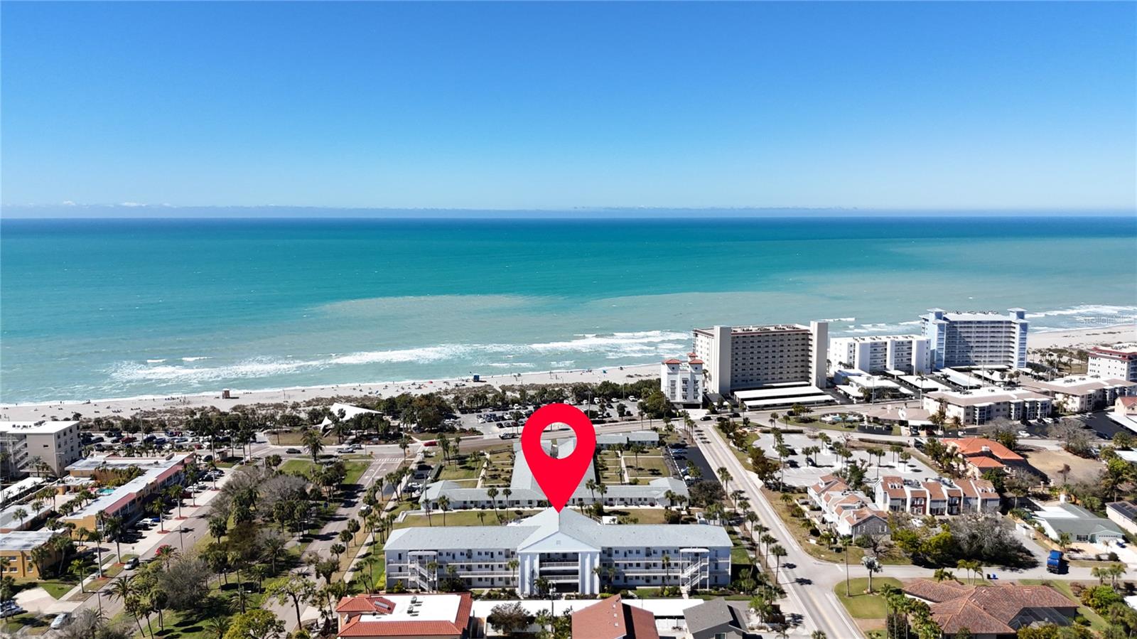 Enjoy Gulf breezes and sunset views from this fully furnished, beautifully updated beachside condo in the sought-after Venice Beach Apartment community. Located directly across from Venice Public Beach and Pavilion, this turnkey one-bedroom lives like a two-bedroom with a stylish sleeper sofa and extra wardrobe storage.

The renovated kitchen features granite countertops, stainless steel appliances, and custom cabinetry. The modernized bath includes a sleek vanity and a walk-in shower. The bedroom offers wood-look vinyl flooring and opens to a screened lanai, also accessible from the living area, where you can relax and take in the sounds of the surf and nightly sunsets.

Residents of this 55+ community enjoy a heated oversized pool and clubhouse with billiards. Just a short walk or bike ride to the South Jetty, Crow’s Nest, and downtown Venice. Ideal as a full-time home, seasonal retreat, or investment opportunity. Contact us now!
