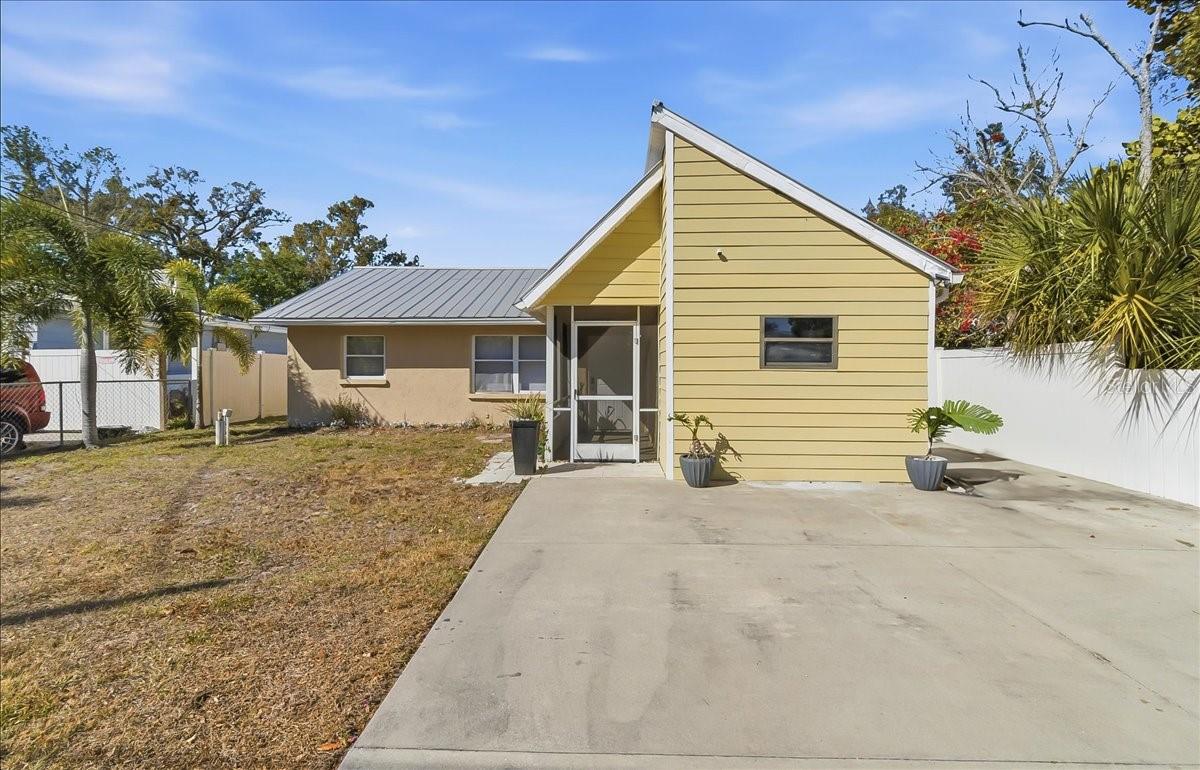 Fully furnished, block-built POOL home offering 1,779 sq ft of beautifully updated living space. This REMODELED 4-bedroom single-family home is turn-key, featuring a spacious and flexible layout with split bedrooms and two separate living areas—ideal for entertaining or multi-generational living. Enjoy the freedom of no HOA or CDD, plus ample space to park a boat or camper. Ideally located just minutes from Downtown Sarasota, the Bayfront, and world-class beaches, this home delivers the perfect blend of comfort, convenience, and Florida lifestyle. The back of the home has the perfect layout to easily be converted into a legal ADU/mother in law suite with the City of Sarasota. SO much opportunity at an affordable price with the convenience of city living, a pool and peace of mind for years to come.