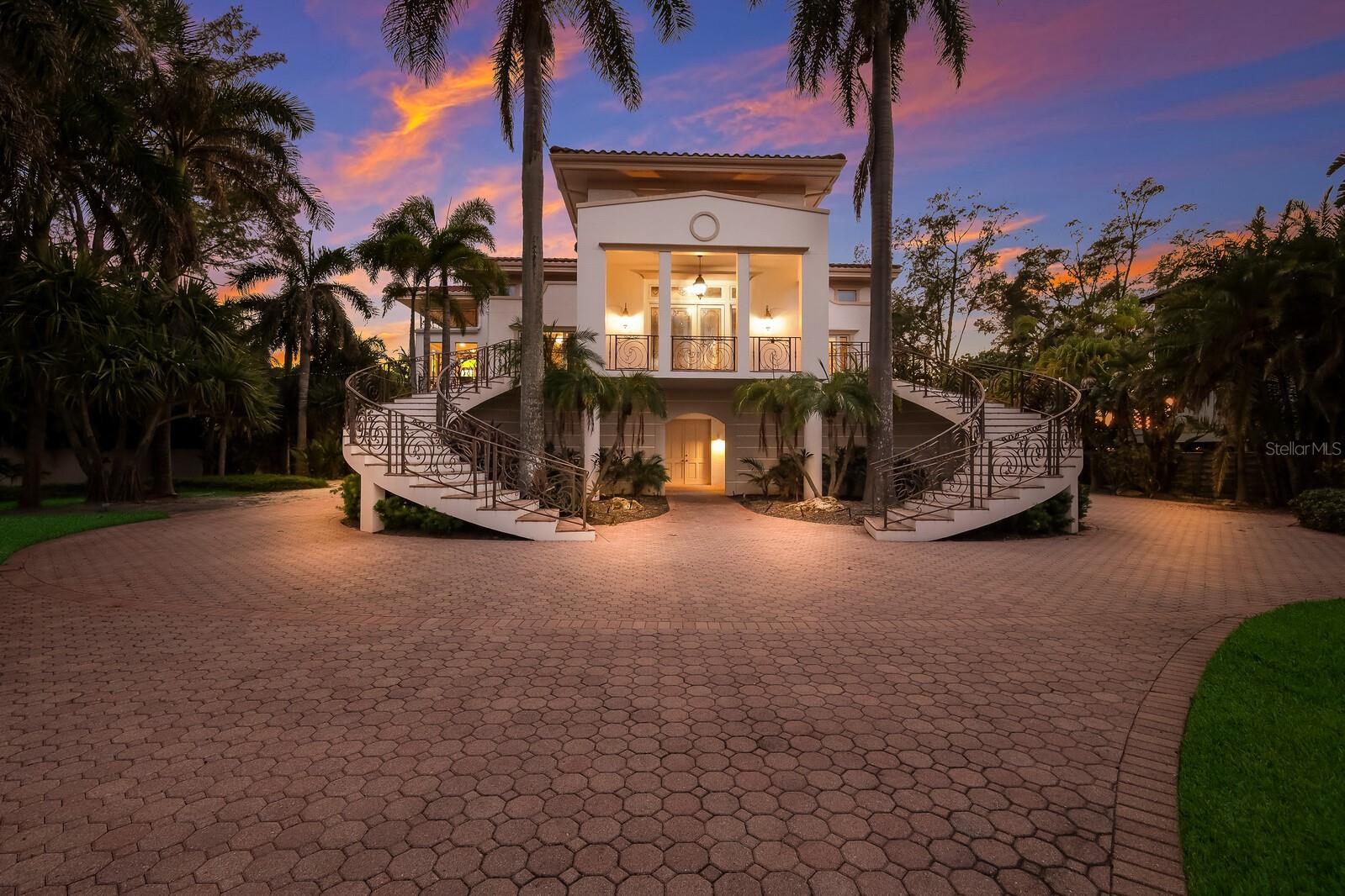 This amazing 1.6 acres gulf front parcel boasts 156' of frontage along the beach.  You'll enjoy amazing sunsets from this fabulous home which is ready for your touches to turn it into a true master piece. With approximately 5,600 SF under air, this solidly built concrete block home has four or five bedrooms, 5 full baths and walls of glass looking out over the gorgeous disappearing edge pool, beach and gulf beyond.  If tennis is your thing, your private court sits out front.  This home has the potential to be an absolute show stopper! Bedroom Closet Type: Walk-in Closet (Primary Bedroom).