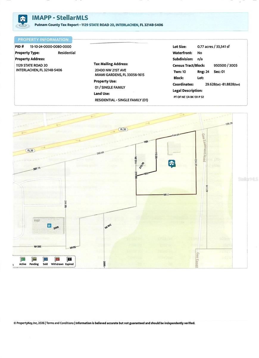 PT OF NE 1/4 BK 131 P 32, (EX OR376 P146) - Residential