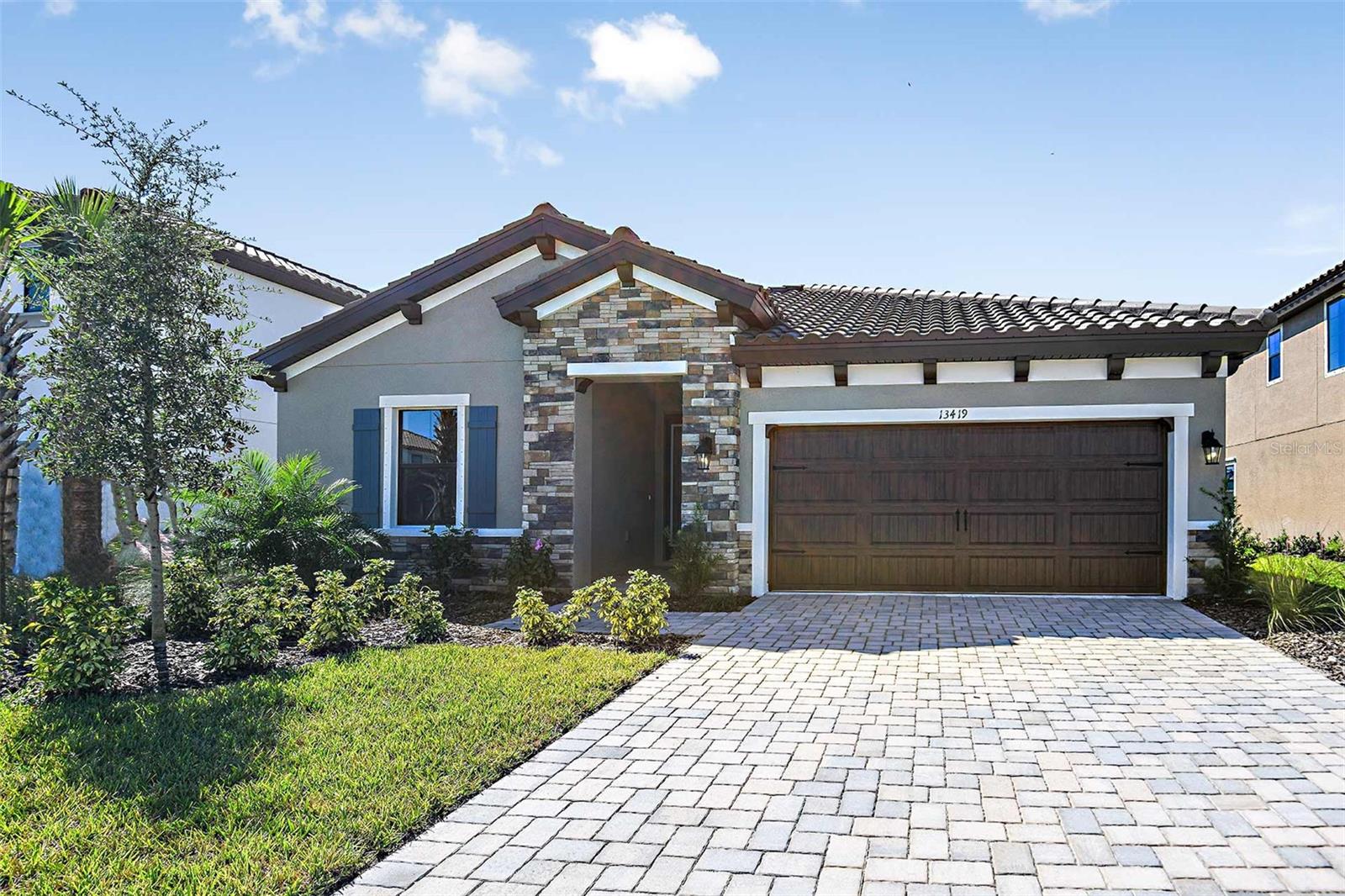 For a limited time, Homes by WestBay is offering $31,000 towards buyer’s closing costs, pre-paids, rate buydowns, or off the price of this home. Promotion amount is specific to this home only.
This Sandpiper Quick Move-In home is READY NOW! This home features our "Coastal Wht." Design Collection interior: Sonoma Linen cabinets, Calacatta Novello Quartz counter-tops, Floorte Pride Plus Accent Riverside LVP flooring, and more. The Sandpiper floorplan offers stylish, open plan living, abundant natural light and a covered lanai to extend the living areas outside. The gracious foyer gives access to the spacious first bedroom and den in the front of the home. Further, the foyer opens to the heart of the home with its island kitchen overlooking the semi-formal dining and grand room. Secluded off the grand room is the luxurious owner’s retreat with oversized double walk-in closets. The exceptional layout of the owner's bath comes with a large walk-in shower. Completing the Sandpiper is a private, generously-sized third bedroom, ideal for a guest room or home office.

Discover Crosswind Ranch, residents will enjoy a community pool and cabana, pocket parks, and scenic water and conservation views throughout.
Images shown are for illustrative purposes only and may differ from actual home. Completion date subject to change.