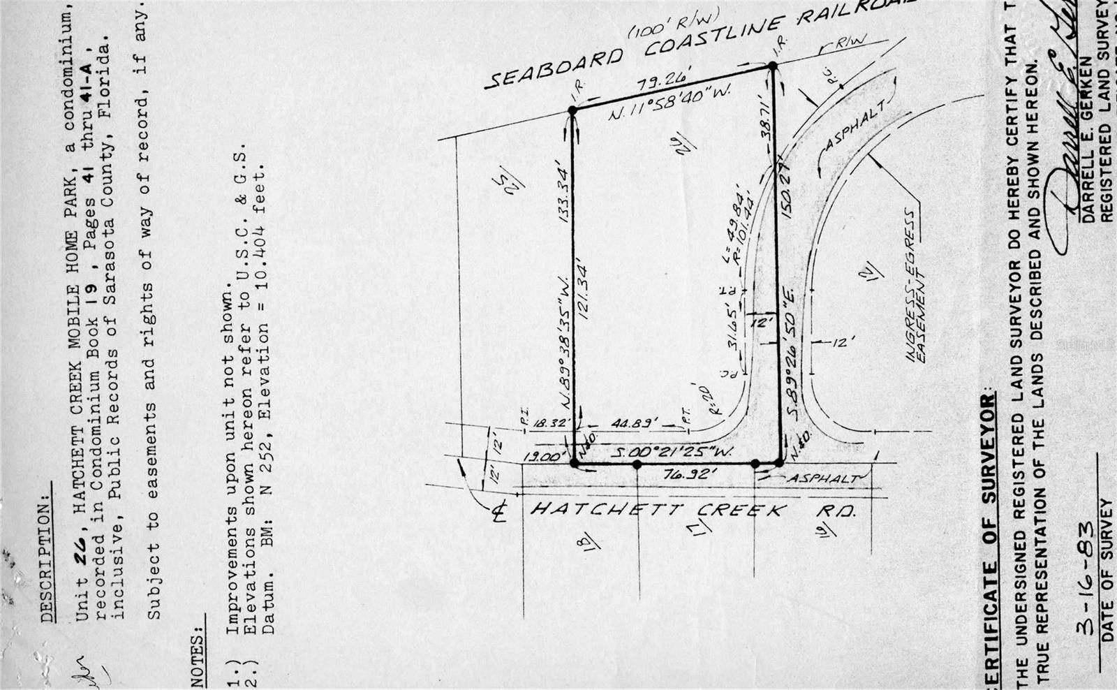 HATCHET CREEK MH PARK - Land