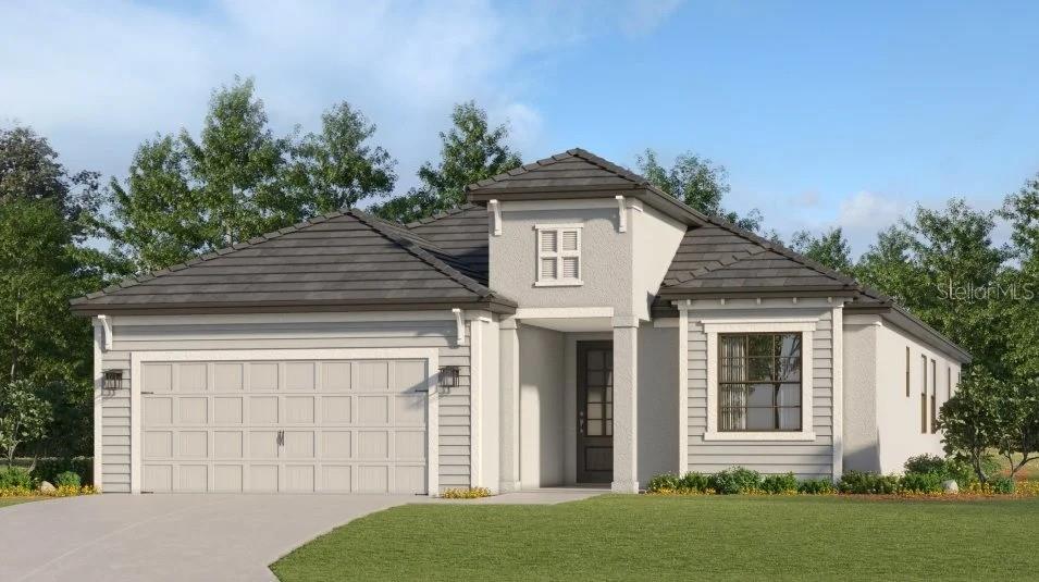 Under Construction. Own a stunning slice of paradise at our premier golf and resort community, nestled in the award-winning Lakewood Ranch. Discover the pinnacle of golf and resort-style living. Calusa Country Club features two exceptional golf courses and a variety of top-tier amenities in one of Florida’s finest locations. This elegant single-story home incorporates a central open concept design and expansive covered lanai that make for easy entertaining. The front of the home consists of two bedrooms and a den that could be used as an additional bedroom. The owner’s suite with dual walk-in closets is nestled in the back. Prices, dimensions and features may vary and are subject to change. Photos are for illustrative purposes only. Estimated delivery date is July/Aug 2026.