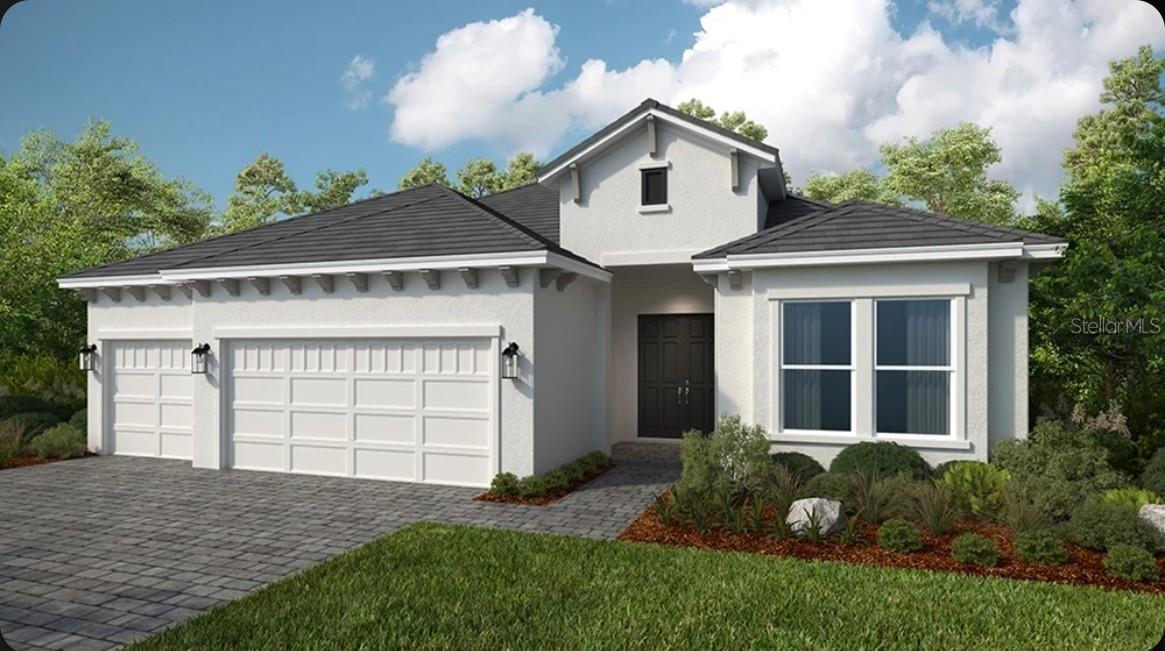 Under Construction. What's Special: Corner Lot | Pond View | Backs to Amenities. New Construction - December Completion! Built by America's Most Trusted Home Builder. Welcome to the Pallazio II at 10535 Eclipse Street in Esplanade at Skye Ranch! This beautiful new home offers a spacious and inviting layout with a bright great room at the heart of the home, complete with a cozy fireplace and seamless flow to the dining area and gourmet kitchen. The kitchen shines with quartz countertops, an apron front kitchen sink, an oversized island perfect for gathering, and casual dining nook. The primary suite is tucked at the back offers a relaxing retreat with an en-suite bath and walk-in closet with direct access to the laundry room. Two secondary bedroom suites, along with a dedicated study, provide versatile living options. Sliding doors lead out to an expansive lanai where you can enjoy your private pool and spa idea for year-round enjoyment. Additional Highlights Include: 10' ceilings, 8' interior doors, tray ceiling pkg, 4' garage extension, covered extended lanai, outdoor kitchen rough-in, impact windows, upgraded cabinets and flooring, and garage floor seal with flakes and clearcoat. Photos are for representative purposes only. MLS#A4698542 Live your dream vacation every day in Esplanade at Skye Ranch! Esplanade offers a vibrant, resort-style lifestyle with endless opportunities to energize your body, mind, and spirit. From the moment you arrive, you’ll experience a world of fun and relaxation, with access to the Hub, Rendezvous Park, and Turner Park and soon, The Venue! Get ready for exciting amenities like a Bahama Bar and Grill, resort-style pool, state-of-the-art fitness center, bocce ball courts, bark park, and more. With community parks, sports fields, and a pet park, Esplanade is your personal playground. Stay active, stay relaxed, and embrace a lifestyle filled with adventure, every single day!