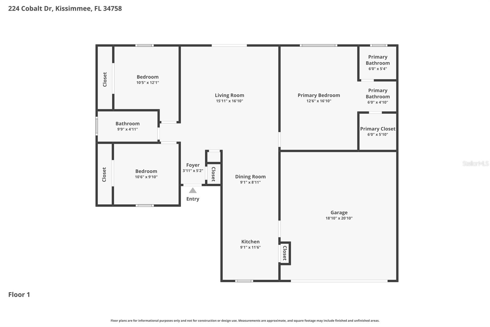 POINCIANA VILLAGE 1 NBHD 1 NORTH - Residential Lease