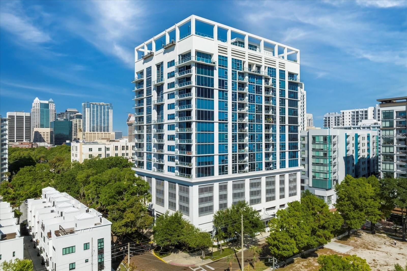 Welcome to Star Tower, one of downtown Orlando’s most exclusive luxury condominium buildings, ideally located near Thornton Park, Lake Eola, dining, entertainment, and the central business district. This elegant one-bedroom, two-bathroom residence, Unit #1010, is located on the 10th floor and features high-end finishes, wood flooring, floor-to-ceiling windows, an expansive balcony, and unobstructed views of downtown Orlando.

The residence offers a sleek, modern kitchen with premium Wolf and Sub-Zero appliances, an open living area filled with natural light, and the convenience of luxury high-rise living in one of Orlando’s most desirable downtown addresses. Star Tower residents enjoy exceptional amenities, including gated/inside parking, on-site concierge service, 24-hour doorman service, a rooftop pool, rooftop fitness center, oversized terrace Jacuzzi, and a community clubroom.