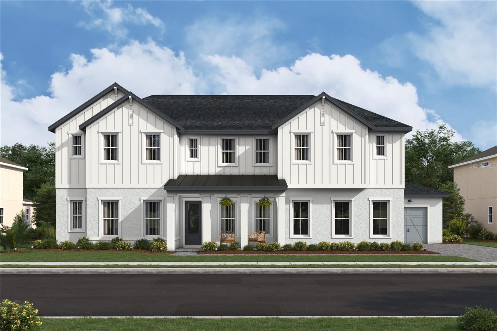 Under Construction. Under Construction. Discover the NEWEST Luxurious gated community in Sanford by. The Montpelier floor 
with designer enhancements features a beautiful Farmhouse architectural elevation with front porch. 
The high ceiling foyer welcomes you into a 2 story volume ceiling Great Room with oversized windows and 
16' sliding glass door over looking your expansive backyard and preserve views. The gourmet kitchen with our
 LOOKS Classic Palette features an expansive island, apron sink, GE Cafe appliances, quartz counters. 
The home features 5 bedrooms/4.5 baths with a home office and Loft that can be used for any lifestyle needs.
 The first floor primary suite features Large walk in closet next to the spa inspired bath with a freestanding tub and 
shower with added rain showerhead. Designed to embrace Florida outdoor living, the spacious covered patio
 and backyard provide ample space for pool and outdoor activities. The Community is conveniently located to
 the top rated Seminole County Schools, Shopping, and major highways. 
We are also located in close proximity to Lake Mary & Sanford's business districts. 
Easy commute to Downtown as well as to beaches, and attractions.