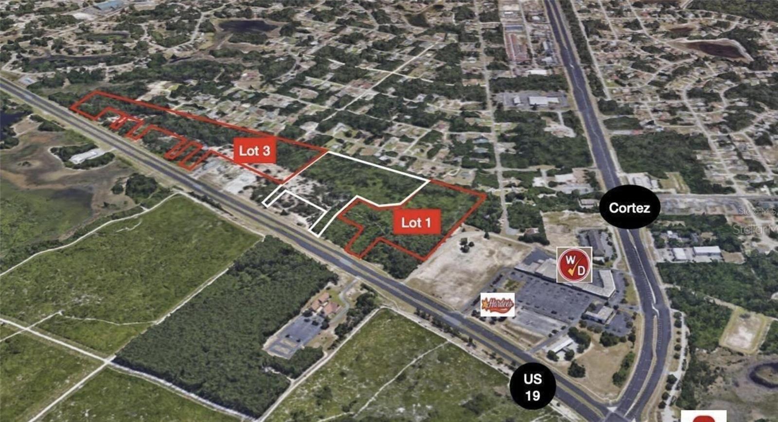 Lot 3 of 3 lots in the Promenade at Grande Park available for $2,800,000. County water and sewer available. Lot 2 of the three has been developed as a 50 plus apartment complex and is fully leased out. Zoning is PDP-Multi Family/Townhomes and access is by US Hwy 19 (AKA Commercial Way). There is a planned frontage road which has been completed for Lot 2 and stubbed out for Lots 1 and 3.