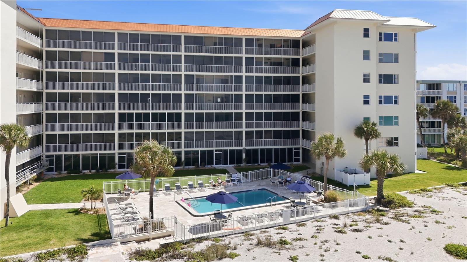 Wake up each day to the fresh sea air and the soothing sounds of coastal living in this beautiful beachfront condo on Venice Island in Venice, Florida. This desirable first-floor end unit offers convenience, privacy, and stunning views of both the pool and the Gulf.

The unit features a fully renovated kitchen, in-unit laundry, and a new lanai with hurricane-impact sliders and turtle-friendly glare-proof lighting. Being sold fully furnished, this magnificent condo is move-in ready—perfect for enjoying the Florida lifestyle immediately.

Ideally located just steps from the activity center and mail room, the property offers exceptional convenience within the community.

This versatile property is perfect as a primary residence, vacation home, rental investment, or Airbnb opportunity. Boaters will love the proximity to the Freedom Boat Club, Venice Yacht Club, and the North Jetty Fishing Pier, all in walking distance.

Life on Venice Island offers endless activities and amenities including tennis, pickleball, golf, theaters, parks, a dog beach, weekly farmers markets, craft fairs, and monthly downtown concerts. Enjoy the famous drum circle on the beach, along with countless restaurants, shopping, and outdoor recreation opportunities.

The island is golf cart, bicycle, and e-bike friendly, with EV charging stations available. For aviation enthusiasts, Venice also features a nearby private airport.

Experience the best of coastal Florida living in this exceptional beachfront condo.