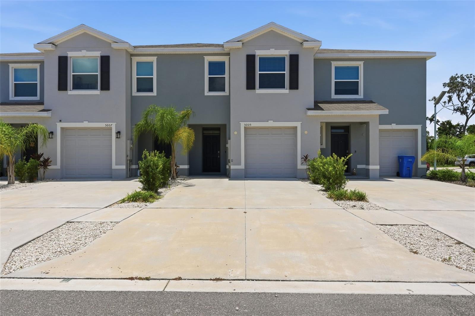 Built in 2024, this beautifully maintained 3-bedroom, 2.5-bathroom townhome in the sought-after Southshore Bay community offers modern finishes, peace of mind, and an exceptional lifestyle. This home has never flooded and sustained no damage from the 2024 storms. For added protection, the property includes corrugated steel hurricane panels for every window and the rear sliding glass door. Inside, you'll find a bright, open-concept layout designed for comfortable everyday living. The kitchen is equipped with granite countertops, a spacious walk-in pantry, and all 2024 appliances, making meal preparation a breeze. The attached one-car garage provides clean, functional storage and secure parking. The Ring doorbell conveys with the home, and the installed IQ Security panel is ready to be connected to ADT or another compatible monitoring service for added convenience. Residents enjoy access to the incredible 5-acre Metro Lagoon, featuring crystal-clear waters, water activities, and resort-style amenities that make every day feel like a vacation. Monthly fees include cable, internet, water, sewer, trash, and more! Builder Warranties are transferable to the buyer. Conveniently located just 30 minutes from Downtown Tampa, Southshore Bay offers easy access to shopping, dining, entertainment, and major roadways while providing a vibrant community atmosphere. Whether you're searching for your first home, a low-maintenance lifestyle, or a like-new property with outstanding amenities, this townhome is ready to welcome you home.
