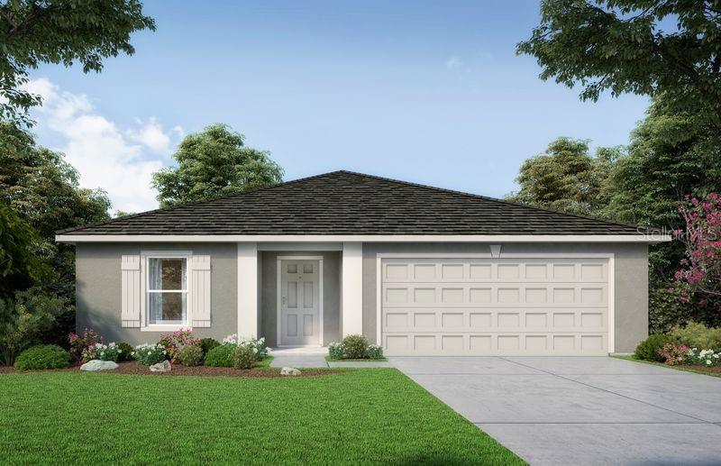 Under Construction. The KING model has 4 bedrooms, 2 baths and 2 car garage. At the front of the home, you’ll find a versatile bedroom that can easily be transformed into a den or office to suit your needs. The living room and dining area seamlessly flow together, creating a great sense of openness. Continuing into the kitchen, you’ll be delighted by the abundance of counter space and cabinets. The kitchen also features a convenient breakfast bar, perfect for casual dining or socializing. Other bedrooms are situated on one side of the home, providing a dedicated space for rest and relaxation. The owner suite, located at the back of the home, boasts a spacious walk-in closet and an inviting bathroom. The laundry room is conveniently located within the home and connects directly to the two-car garage, offering ease and convenience in daily routines. Constructed using CBS (Concrete Block System), this home incorporates energy-smart features throughout, including a digital thermostat, a ventilation and A/C system, a roof vent and soffit for attic ventilation, and dual-pane energy-efficient windows. Includes a 1-year transferable builder warranty and a 10-year structural warranty.