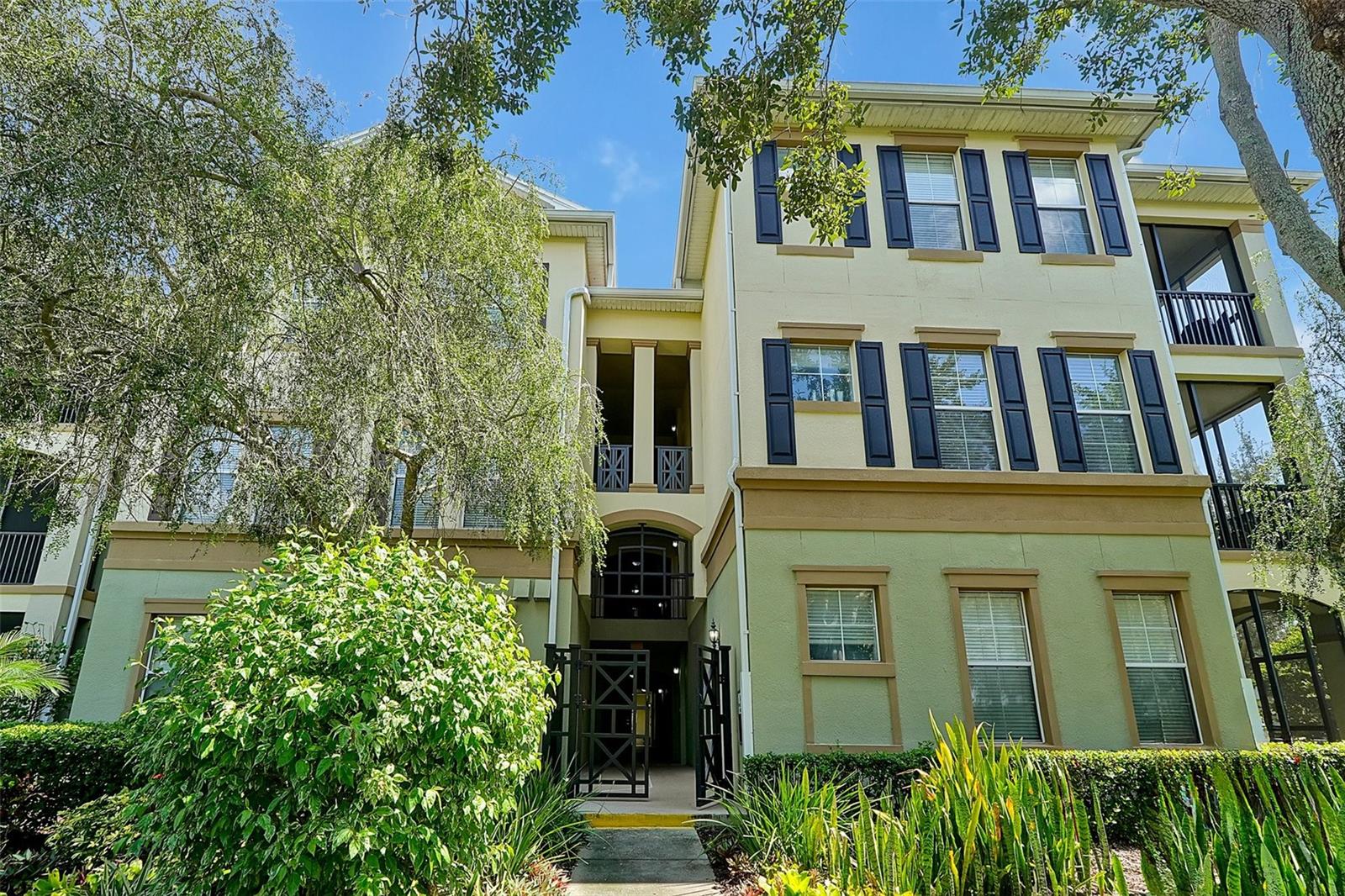 Lovely 3rd floor (Corner unit on top floor) In sought after Lakes at Lakeside of Windermere. Well-appointed 3 Bedrooms and 2 bathrooms Condo, Spacious feel. Offering an excellent layout. Newer carpets, home is ready to move in. Dine in kitchen has 42" dark cherry wood cabinets and granite countertops, stainless range and dishwasher, laminate flooring throughout the living areas and new carpet in bedrooms. Master bedroom Features walk-in closet, and Master bathroom 2 further bedrooms and other full bathroom. Step out from sliding doors to the Spacious covered/screened balcony. Elevators and stairs access to the unit. Superb community amenities. Resort style recreation, Olympic swimming pool, sand volleyball court, state-of-the-art fitness center, playground, large community clubhouse, BBQ area, & cozy outdoor fireplace! With easy access to all major highways including I-4, 429, & SR 535…Close to Disney theme parks & Restaurants, Dining, Shopping & School. Maintenance, carefree Florida living, in this well-maintained community