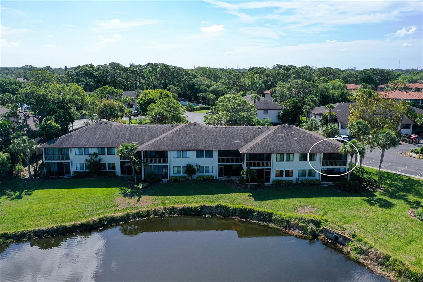 Price Reduced! MUST SEE! Super Clean and move in Ready! Outstanding unit in the Meadows. Enjoy the view every day! Wonderful view of Golf Course and pond, just outside your window. The Meadows offers loads of activities and this unit has a Wonderful Water View/Golf Course View from this second floor end unit condo. This condo has been well maintained and lovely cared for by its long time owner. Enjoy your morning coffee from your second floor enclosed lanai overlooking the well maintained 18 hole golf course, managed by Benderson Properties. Lanai has A/C vents for heating and cooling. Stack washer/dryer is in the unit. A/C is well maintained with Ultra Violet light. Super clean and easy to maintain with tile throughout. (NO Carpet). The kitchen has been updated with lots of pull out storage. This end unit is light and bright with morning sun shine. One assigned parking space but many guest spaces available. The Meadows is a fantastic community featuring an exceptional 1,600 acres offering miles of walking and bike paths, shopping steps from your door featuring Spas, Salons, Pub, Restaurant, Dental Services and so much more. Your quarterly condo fee includes a Health & Wellness Center membership. The Renaissance card entitles you to participate in a selection of activities including an Olympic Size Pool, Pickle Ball & Tennis Courts, Aerobics Classes and numerous social activities including Ice Cream Social, Art Show, Photo Show, Arts & Craft events, Special Lectures on popular topics and so much more. Never a dull moment in Season when you visit the Farmers Market on Sundays. This beautiful Community boasts of abundance of canopied oaks, over 85 lakes and waterways, 14 miles of walking and bike trails and 54 holes of Golf. The Meadows is conveniently located close to I-75, University Town Center, Nathan Benderson Park and a short drive the SRQ Airport. Contact The Meadows for information about joining.