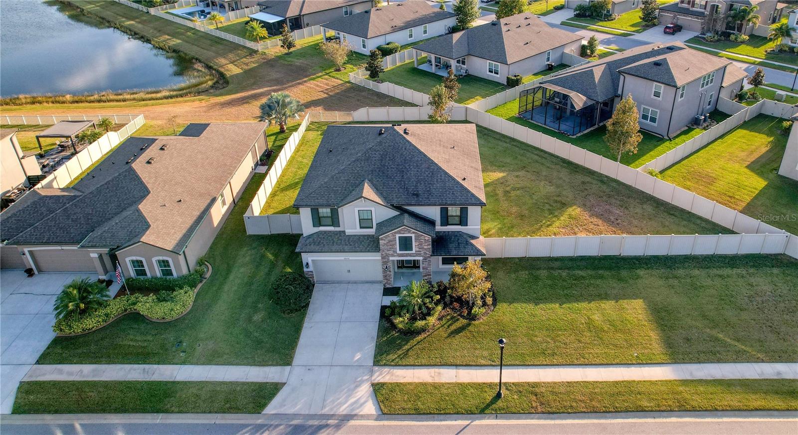 Virtually Staged. One of the Best Values in Talavera - 2019 Build - One of the Largest Fenced Yards with Water View!


With multiple homes currently available in the neighborhood, this property stands out for one simple reason: space and value.

Built in 2019 by M/I Homes, this nearly 2,900 square foot residence offers 4 bedrooms plus a dedicated den, 2.5 baths, and one of the largest fully fenced homesites in Talavera — all positioned below competing properties.

The flexible floor plan delivers what today’s buyers are asking for: a private first-floor den ideal for a home office or potential fifth bedroom, an open-concept kitchen, dining, and living space designed for connection, and a spacious upstairs loft providing additional living flexibility.

The primary suite features two oversized walk-in closets and a well-appointed bath with a large tiled shower. All secondary bedrooms are generously sized and thoughtfully placed for privacy.

Step outside and you’ll immediately see the difference. The covered lanai overlooks an expansive fenced backyard with water views — offering room for a pool, play space, pets, or future customization. Larger lots like this are increasingly difficult to find at this price point.

Talavera residents enjoy resort-style amenities including a pool, splash pad, playgrounds, tennis and basketball courts, and gathering spaces designed for community living.

If you’ve been watching the neighborhood and waiting for the right opportunity, this home is one of the strongest values currently available.

Schedule your showing before the market shifts again.