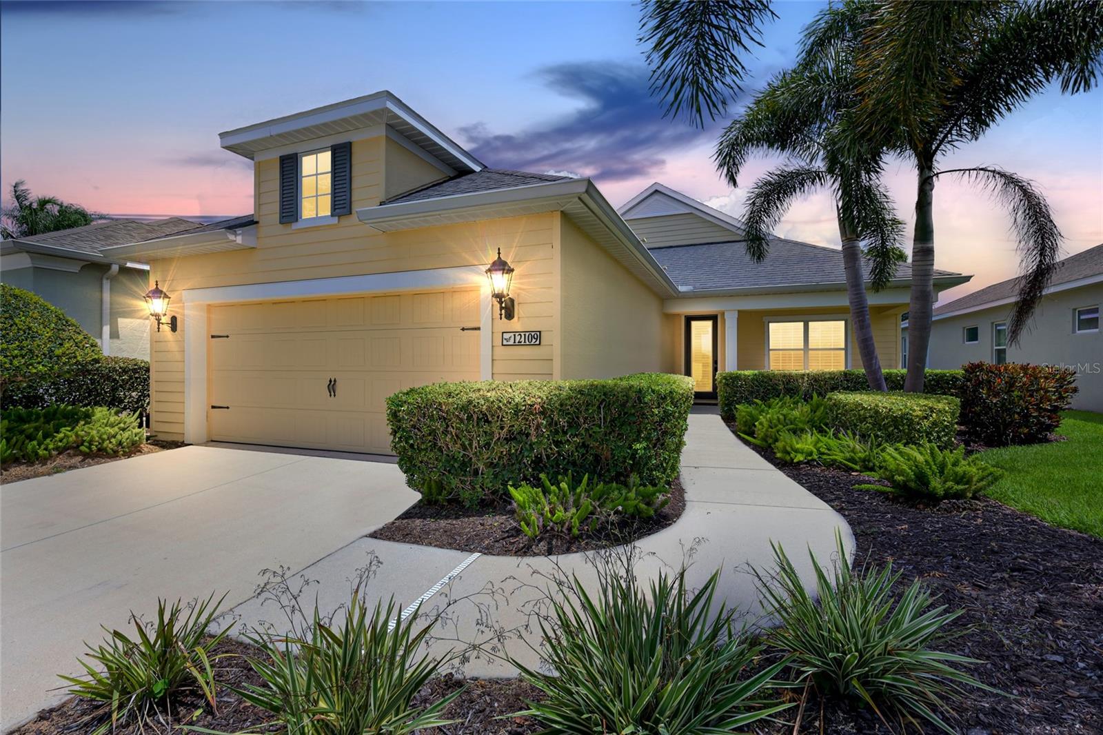Former community model and professionally decorated White Sands II, this extremely well-kept 3-bedroom, 2-bath home offers a heated pool and a prime location close to the community amenities. Located in Lakewood Ranch-adjacent Eagle Trace with no CDD fees, this home combines model-home details with everyday convenience.

Inside, the kitchen features 48-inch cabinets, stainless appliances, and a gas stove. The living room offers added character with wainscoting and a tray ceiling, while plantation shutters and custom window treatments elevate the home throughout. The primary bedroom features a shiplap accent wall, adding a designer touch to the space.

Eagle Trace is a lawn maintenance included, gated community with a community pool and spa, tennis and pickleball courts, an outdoor grilling area, dog park, nearby nature trails, and access to top-rated Lakewood Ranch schools. Conveniently close to Costco, multiple grocery stores, big box gyms, restaurants, Target, Hobby Lobby, and additional shopping, with easy access to I-75. Anna Maria and Bradenton beaches are a short drive away, and SRQ International Airport and Tampa International Airport are the closest airport options.