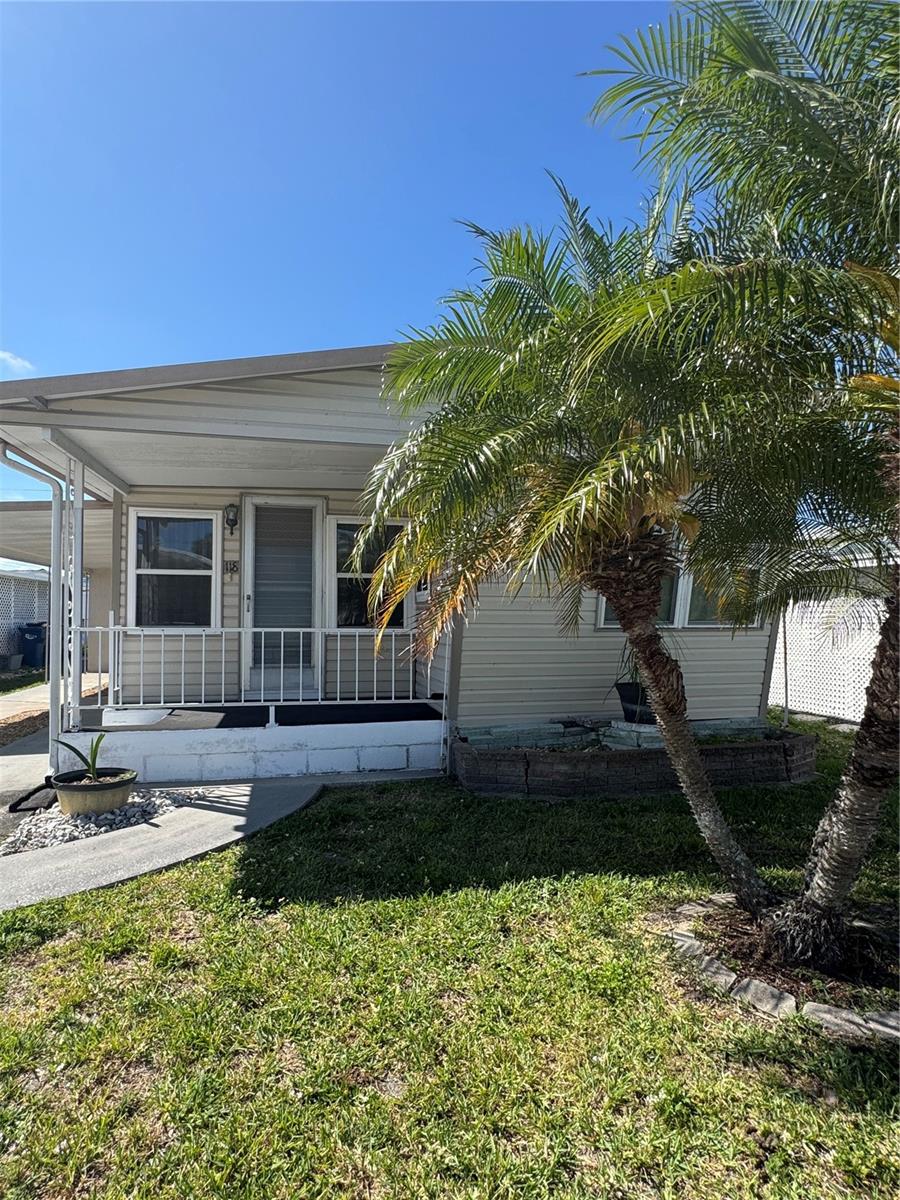 *ALL AGES* LAND OWNED and PET FRIENDLY! 2 Bedroom, 1 Bath Mobile Home, In the lovely Floridana community is waiting for you! Located in the town of Bradenton. This small town charm offers Restaurants, Boutiques,Farmers Markets, Art galleries, and live entertainment. Floridana’s is an ideal location within the small town vibe of Bradenton. Life here means endless sunshine, breathtaking sunsets, and easy access to some of the nation’s most celebrated beaches—perfect for boating, fishing, shelling, or simply soaking in the coastal beauty. You can enjoy quick access to shopping centers, churches, healthcare facilities, and a variety of entertainment options—everything you need for an active, connected lifestyle on Florida’s Beautiful Gulf Coast. This Mobile home offers Spacious Living and Dining area. Nice size kitchen, and dining space. Two comfortable Bedrooms. Spacious Bath. Cozy back yard area. covered parking with out door storage. Metal roof. All new rubber grommets & stainless steel screws. Hurricane straps all tightened this winter. New wall air conditioner. Updated windows. New Refrigerator. Golf carts Ok. Minutes away from The beautiful Ana Maria island. All you need for primary living, or a comfortable snow bid retreat. Great location! Call for your private showing today.
