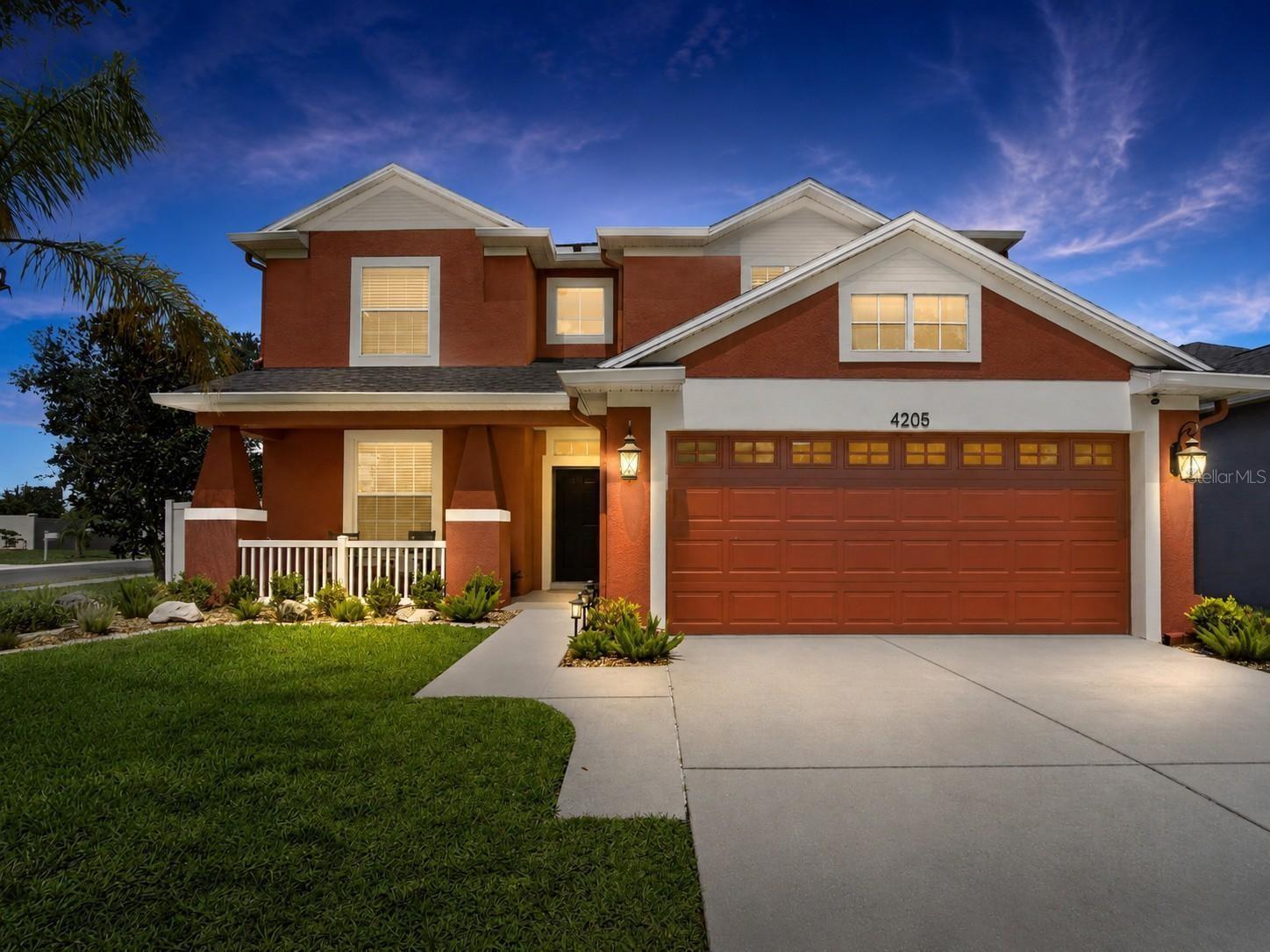 Terracotta-hued charm meets modern Florida living in this beautifully updated two-story home, perfectly positioned on a fully fenced corner lot. Offering just under 2,500 square feet, this home welcomes you with an elegant entryway featuring soaring ceilings, abundant natural light, and a grand staircase that immediately creates a warm yet impressive first impression. Just off the foyer, a versatile flex space provides the perfect setting for a home office, playroom, formal living room, or reading retreat. Designed with entertaining in mind, the spacious open floor plan seamlessly connects the living, dining, and kitchen areas, making everyday living and hosting effortless. The chef-inspired kitchen features LG appliances (2023), abundant counter space, a large walk-in pantry, and a sunny breakfast nook overlooking your private backyard oasis. Upstairs, an expansive loft offers endless possibilities as a media room, game room, second living area, or home gym, while the spacious primary suite provides the perfect escape with dual walk-in closets, dual vanities, a garden tub, walk-in shower, and private water closet.Step outside and discover what truly sets this home apart. The heated 10,000-gallon saltwater pool is surrounded by lush tropical landscaping, creating a peaceful setting reminiscent of your own private Mediterranean villa. The newly screened pool enclosure (2025) allows for year-round enjoyment, while the expansive patio, beautiful green space, and fully fenced backyard provide the ideal backdrop for everything from weekend barbecues to relaxing evenings under the stars. A dedicated pool bath adds everyday convenience for family and guests. You'll enjoy peace of mind knowing many of the major updates have already been completed, including luxury vinyl flooring (2026), fresh exterior paint (2025), a new roof with hurricane straps (2023), LG appliances (2023), water softener (2023), water heater (2024), gutters (2024), HVAC (2020), and additional attic storage in the garage. Conveniently located just minutes from Downtown Tampa, Brandon, MacDill Air Force Base, Tampa International Airport, award-winning Gulf beaches, championship golf courses, shopping, dining, hospitals, and major commuter routes, this home offers the perfect balance of tranquility and accessibility. From its inviting curb appeal to its incredible indoor-outdoor living spaces, this home is more than just a place to live—it's the Florida lifestyle you've been waiting for.