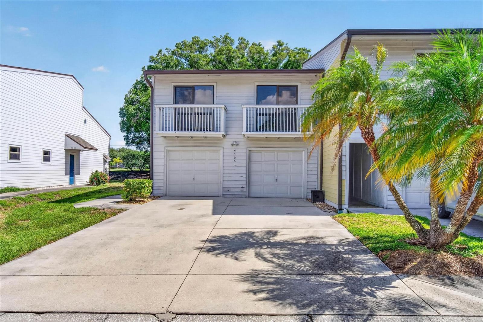 Cash Offers only!  Centrally located in Pinellas County - Spacious 3 Bedroom, 2 bath Tri-level Townhouse with a 2-car garage. New Flooring on the main floor and stairs. Enjoy the Community swimming pool and Spa including a boardwalk on the canal. The open floor plan allows for excellent entertaining with a large eat-in kitchen and spacious family/living room. Enjoy the large screened in back porch across from a Park. All bedrooms and bathrooms are located on the 3rd level. Convenient Laundry room located on the first level with garage access. Laundry shoot included! Your monthly fees include so much: Water/Sewer/Trash/Cable TV/Internet/Pest control/Manager/Maintenance grounds, pool, & repairs. This End Unit Townhouse has it all and more! The Condo Association is currently painting and doing improvements to the exterior of this unit.