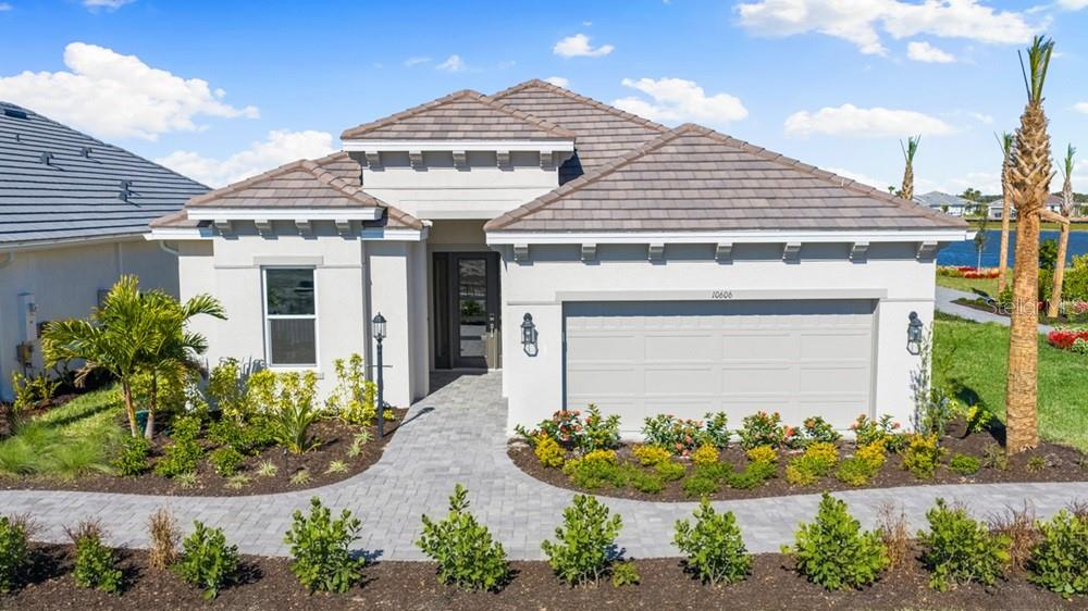 What's Special: Model Leaseback | Pond View | Close to Amenities | Close to Trails | Model Home. Model Home Leaseback - Available Now for Closing! This model home purchase includes our Model Leaseback Program. Model leaseback terms vary by model. Please see a Community Sales Manager for additional details. Restrictions may apply. Built by America's Most Trusted Home Builder. Welcome to the Lazio II at 10606 Eclipse Street in Esplanade at Skye Ranch! This beautifully designed home welcomes you with a graceful foyer, leading into a light filled great room that flows effortlessly into a spacious dining area and a stylish kitchen with a large island and walk in pantry. A charming casual dining space opens to a covered lanai, creating the perfect setting for relaxed indoor-outdoor living. The primary suite offers a peaceful retreat with a spa inspired bath and generous closet, while additional bedroom suites provide comfort and privacy for guests. A dedicated study adds a quiet, flexible space for work or reflection, and thoughtful touches like a powder bath and laundry room make everyday living feel effortless. Each space feels warm, open, and inviting. Additional Highlights Include: gourmet kitchen, study in place of a flex room, 10' ceilings, covered extended lanai with an outdoor kitchen with a vented hood, 8' interior doors, whole house impact windows, tray ceiling package, pool and spa, direct access from the primary closet to laundry room, and upgraded quartz countertops. MLS#A4694234 - Live your dream vacation every day in Esplanade at Skye Ranch! Esplanade offers a vibrant, resort-style lifestyle with endless opportunities to energize your body, mind, and spirit. From the moment you arrive, you’ll experience a world of fun and relaxation, with access to the Hub, Rendezvous Park, and Turner Park and soon, The Venue! Get ready for exciting amenities like a Bahama Bar and Grill, resort-style pool, state-of-the-art fitness center, bocce ball courts, bark park, and more. With community parks, sports fields, and a pet park, Esplanade is your personal playground. Stay active, stay relaxed, and embrace a lifestyle filled with adventure, every single day! Model Home Prices exclude furniture, decorative accessories, and closing costs and already include any lot premium, Seller installed options and upgrades; Buyer-selected options are no longer available. For financed buyers, lender restrictions on leasebacks for certain lenders may apply. No representation of any kind is made or implied regarding the Model Home’s future value or benefits, or availability of financing for a leaseback transaction. See Model Home Purchase Agreement, Model Home Addendum, Model Home Leaseback Agreement and, if applicable Non-Realty Bill of Sale Addendum (for furniture and any other non-realty personal property sold separately in select model homes) for details. Model homes subject to prior sale.